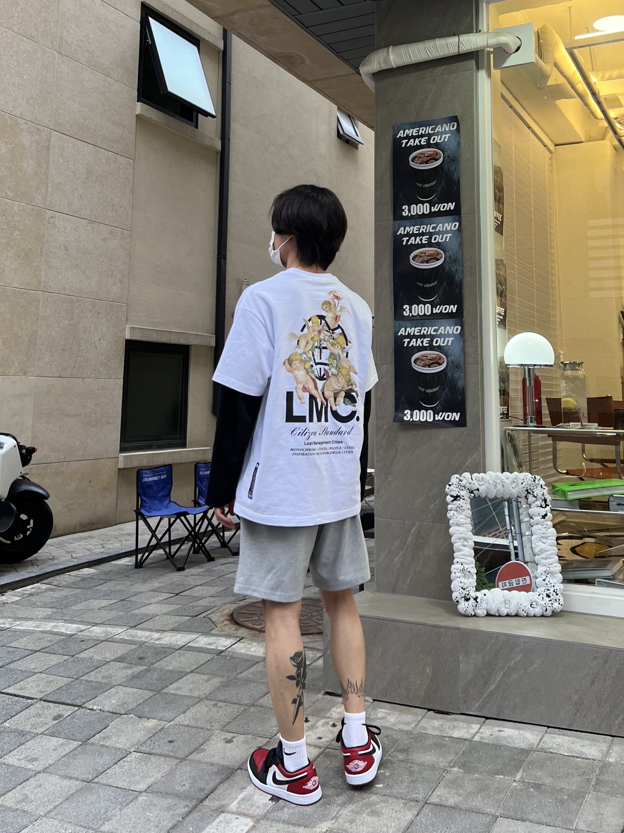 Jordan 1 Low Bred Toe 착용 스타일 - 3