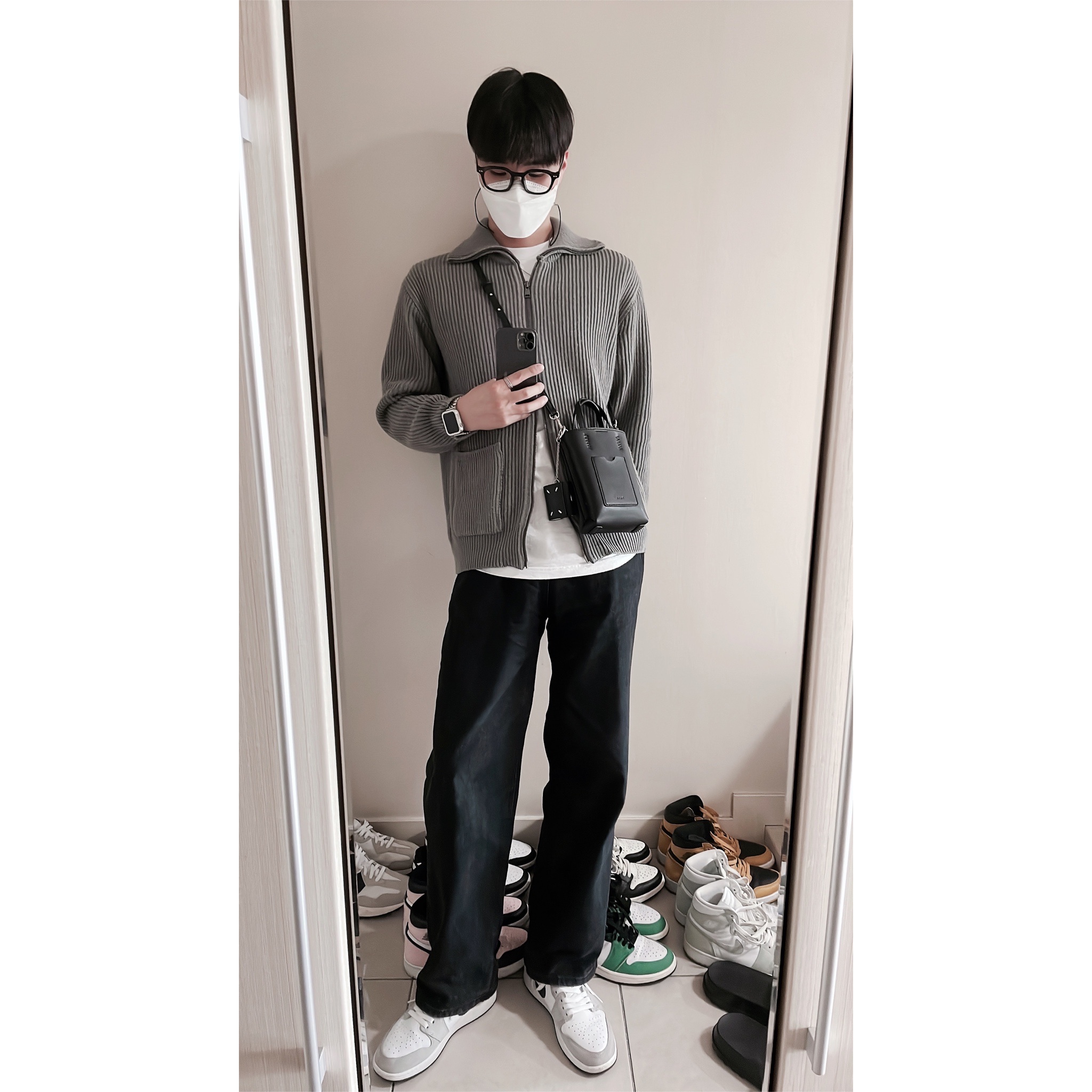 (GS) Jordan 1 Retro High OG Light Smoke Grey 착용 스타일