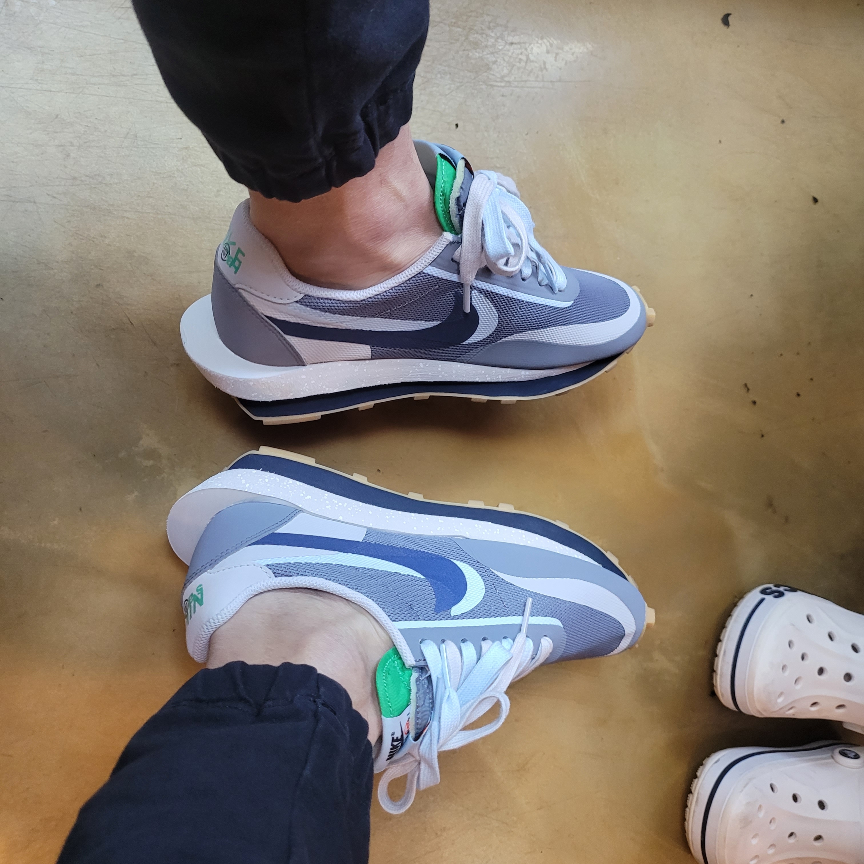 Nike x Sacai x Clot LDWaffle Cool Grey 착용 스타일