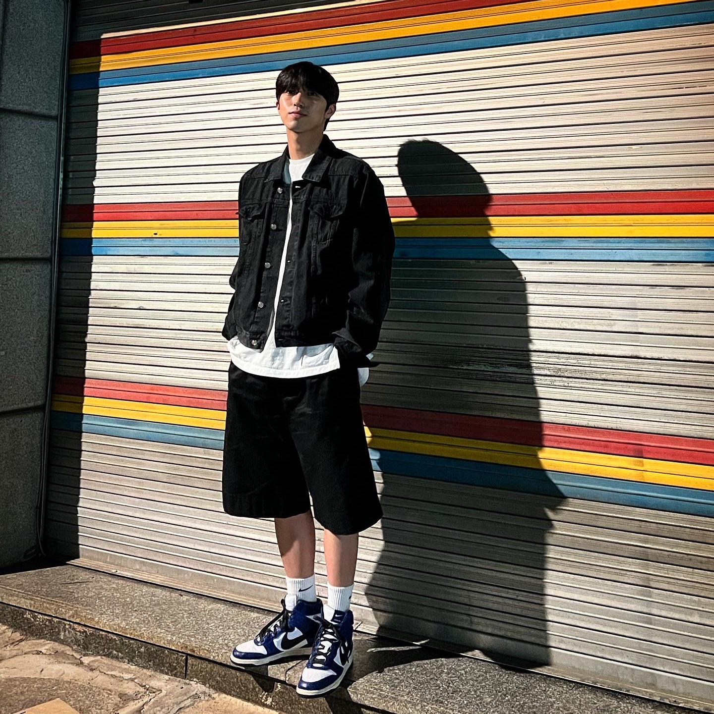 Nike x Ambush Dunk High Deep Royal Blue 착용 스타일 - 1