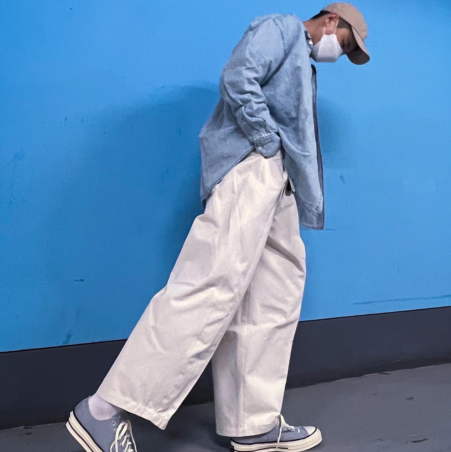 Converse Chuck 70 Ox Wolf Grey 착용 스타일 - 5