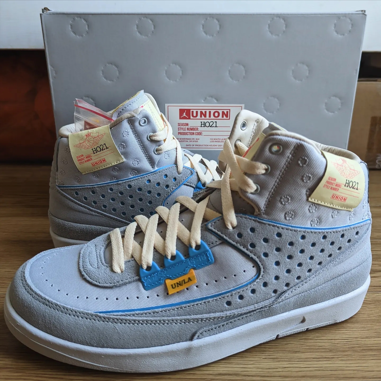 Jordan 2 x Union Retro SP Grey Fog 착용 스타일