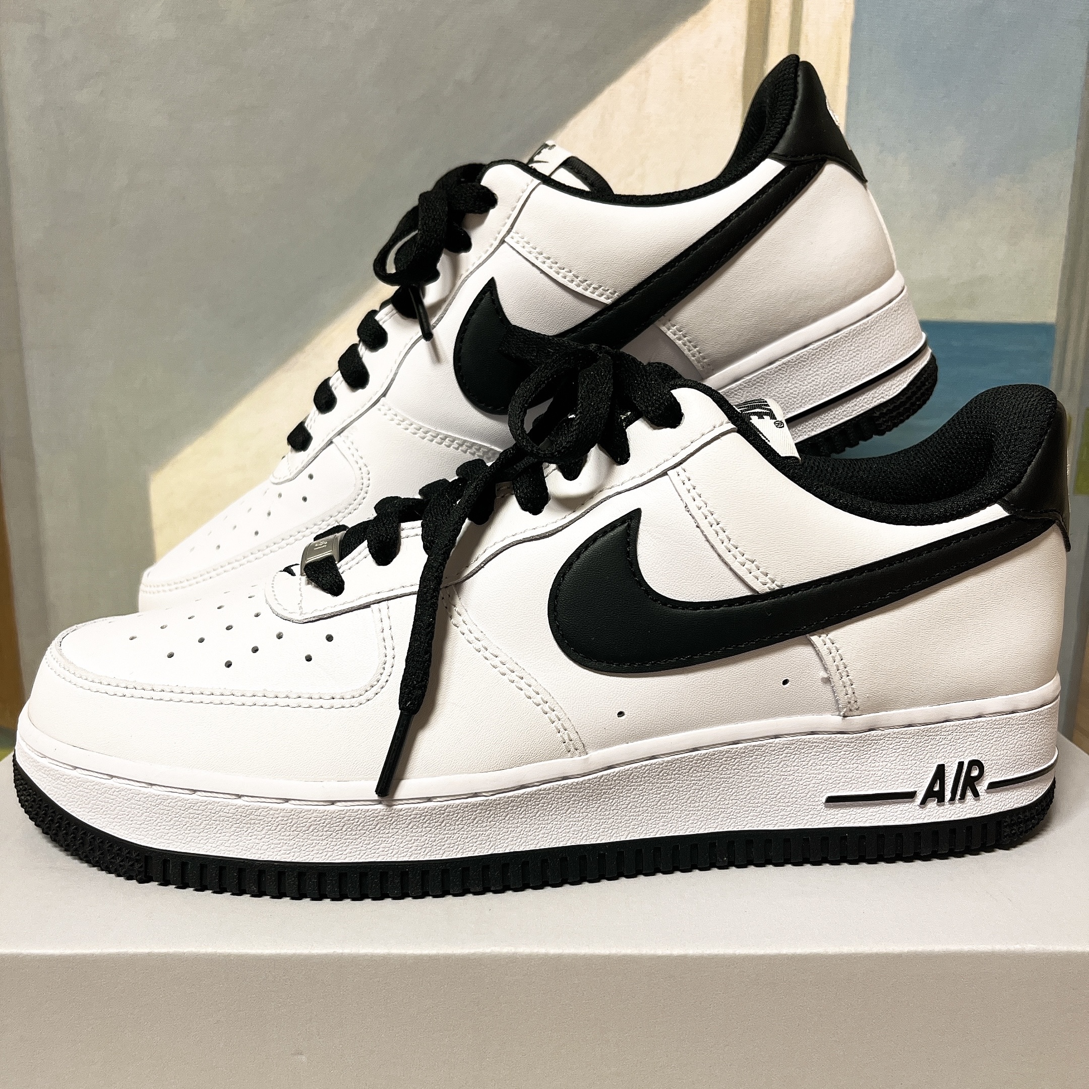 Nike Air Force 1 '07 White Black 착용 스타일