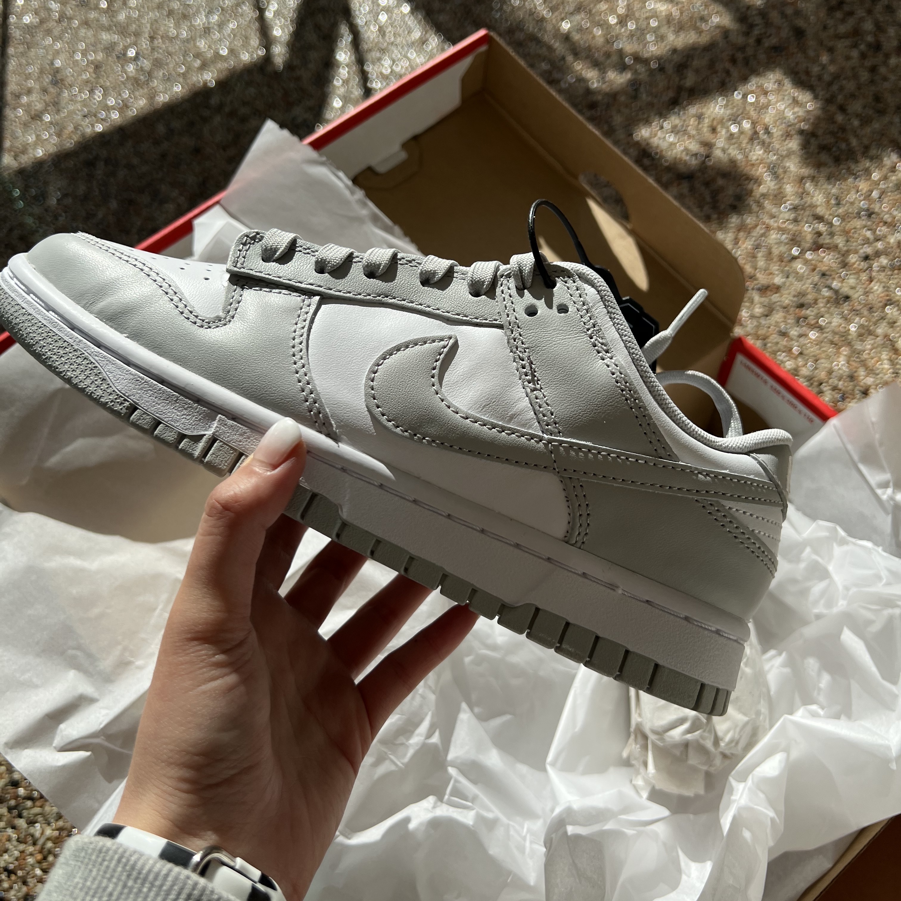 Nike Dunk Low Retro Grey Fog 착용 스타일