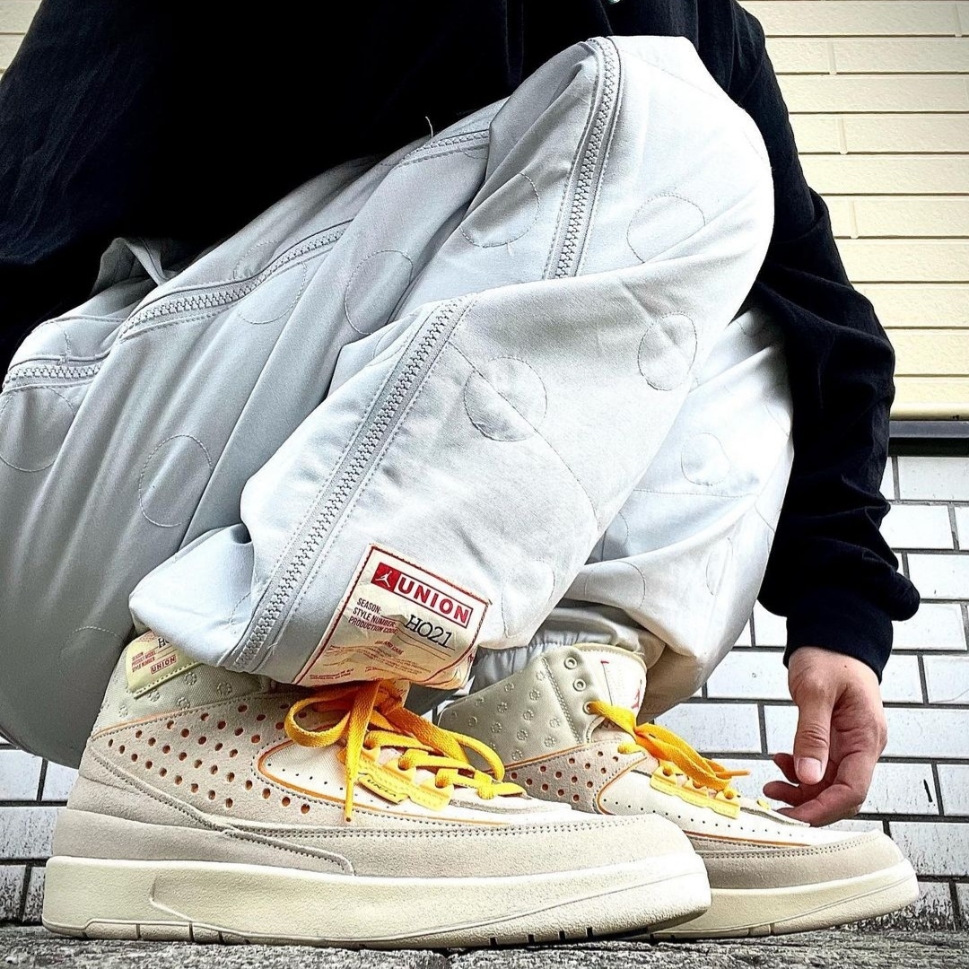 Jordan x Union Pants Photon Dust - US/EU 착용 스타일