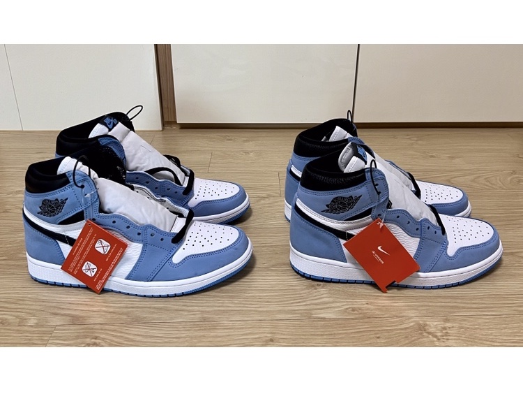Jordan 1 Retro High Obsidian UNC, Jordan 1 Retro High OG University Blue 착용 스타일 - 3