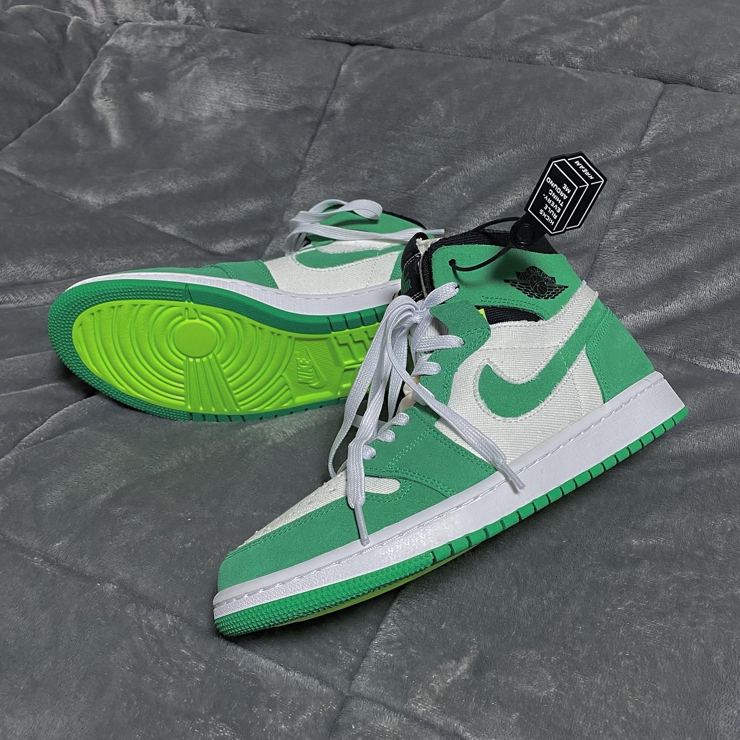 Jordan 1 Zoom Air CMFT Stadium Green 착용 스타일 - 1