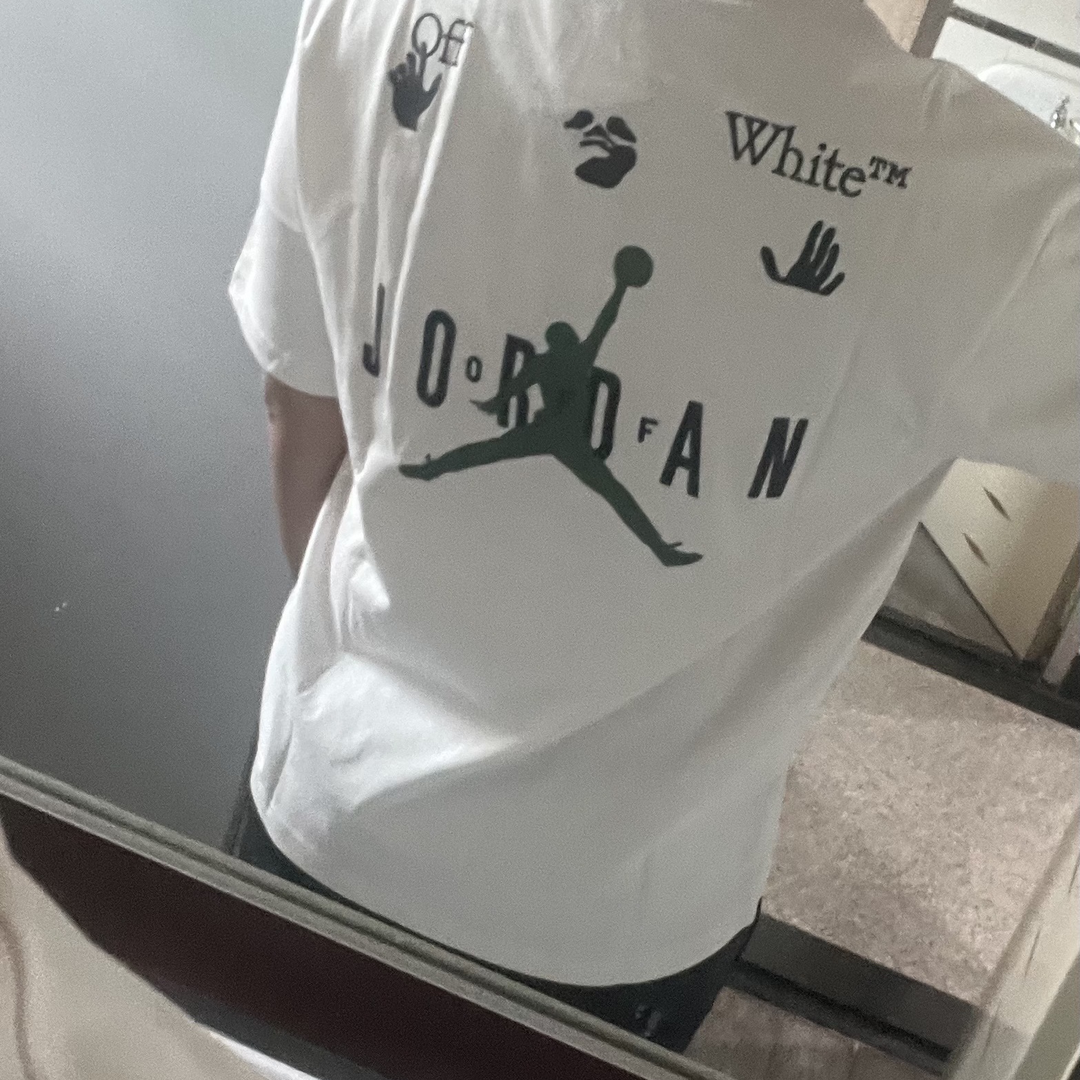Jordan x Off-White S/S T-Shirt Phantom - Asia 착용 스타일 - 2