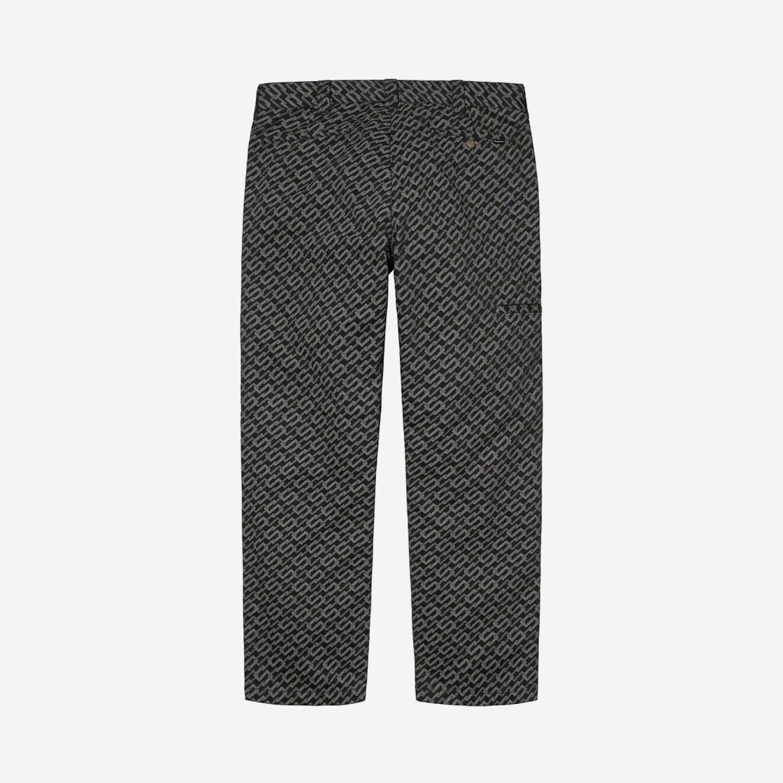 Supreme Work Pants Black Monogram - 22SS 상세 이미지 2