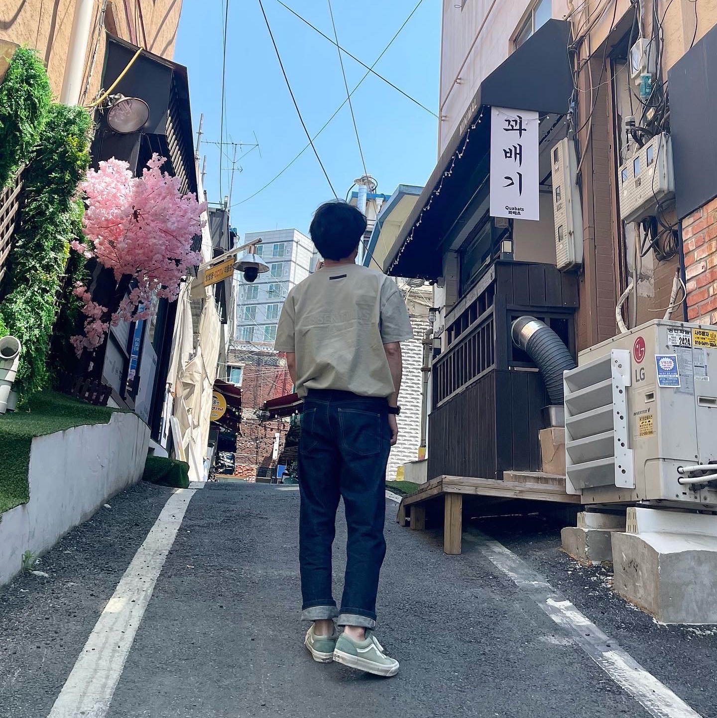 Vans Vault x Notre OG Style 36 LX Green 착용 스타일 - 2