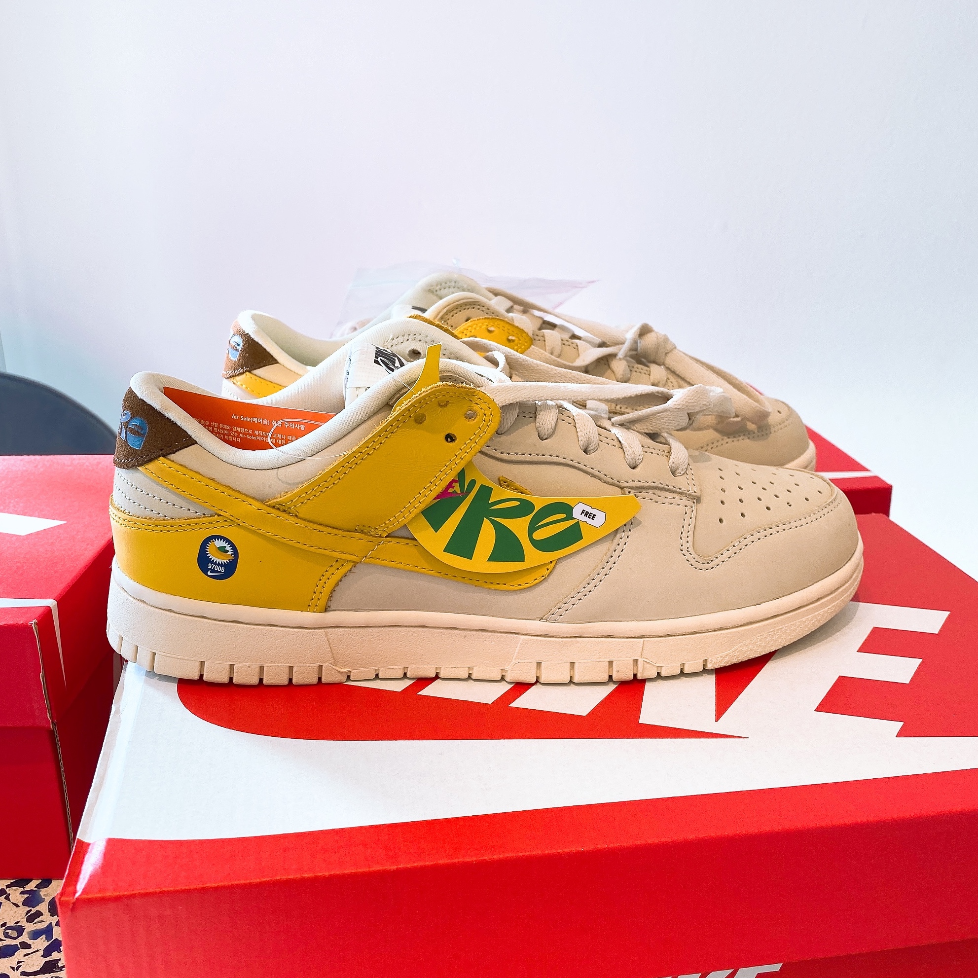 (W) Nike Dunk Low LX Banana 착용 스타일 - 5