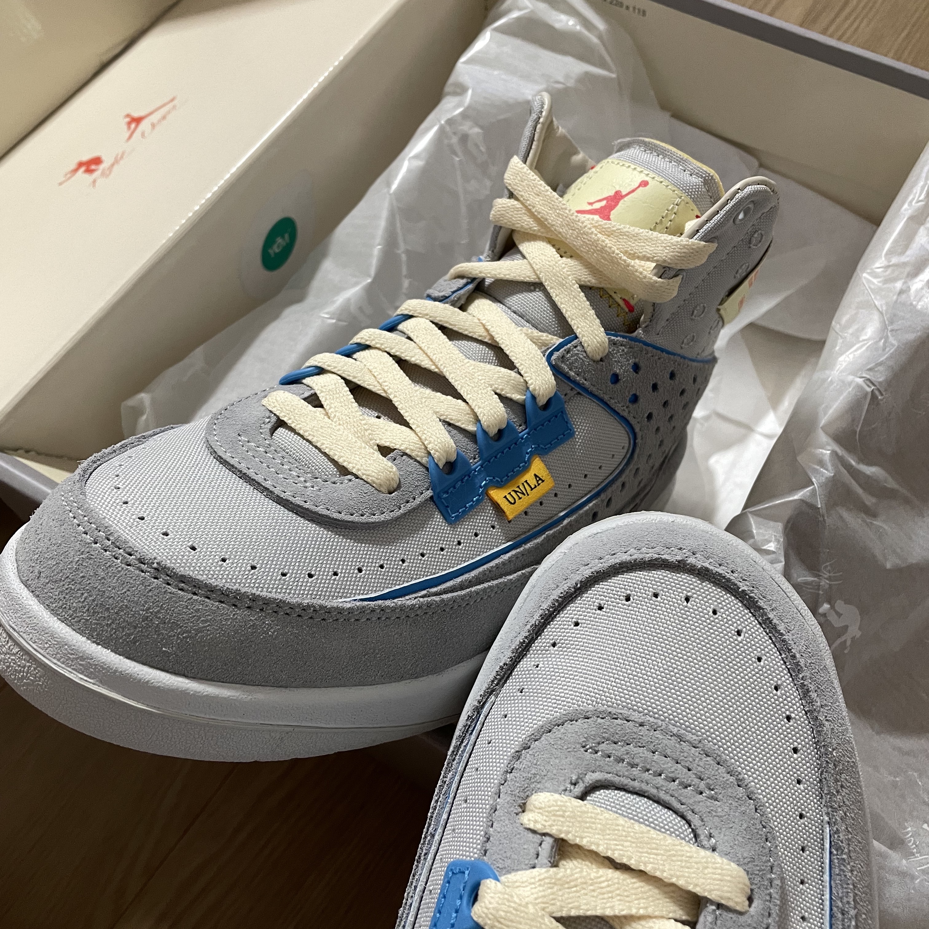 Jordan 2 x Union Retro SP Grey Fog 착용 스타일