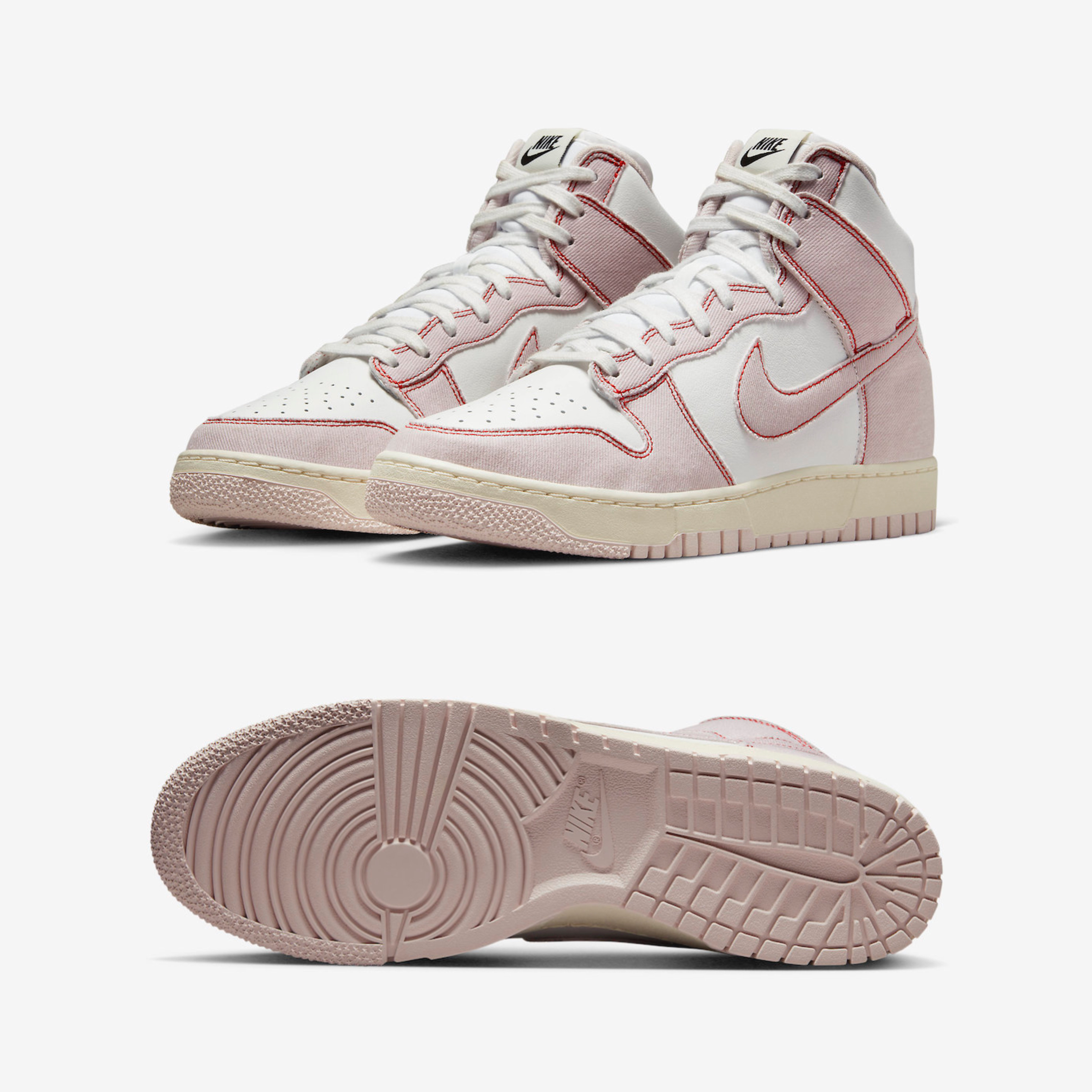 Nike Dunk High 1985 Barely Rose 착용 스타일 - 2