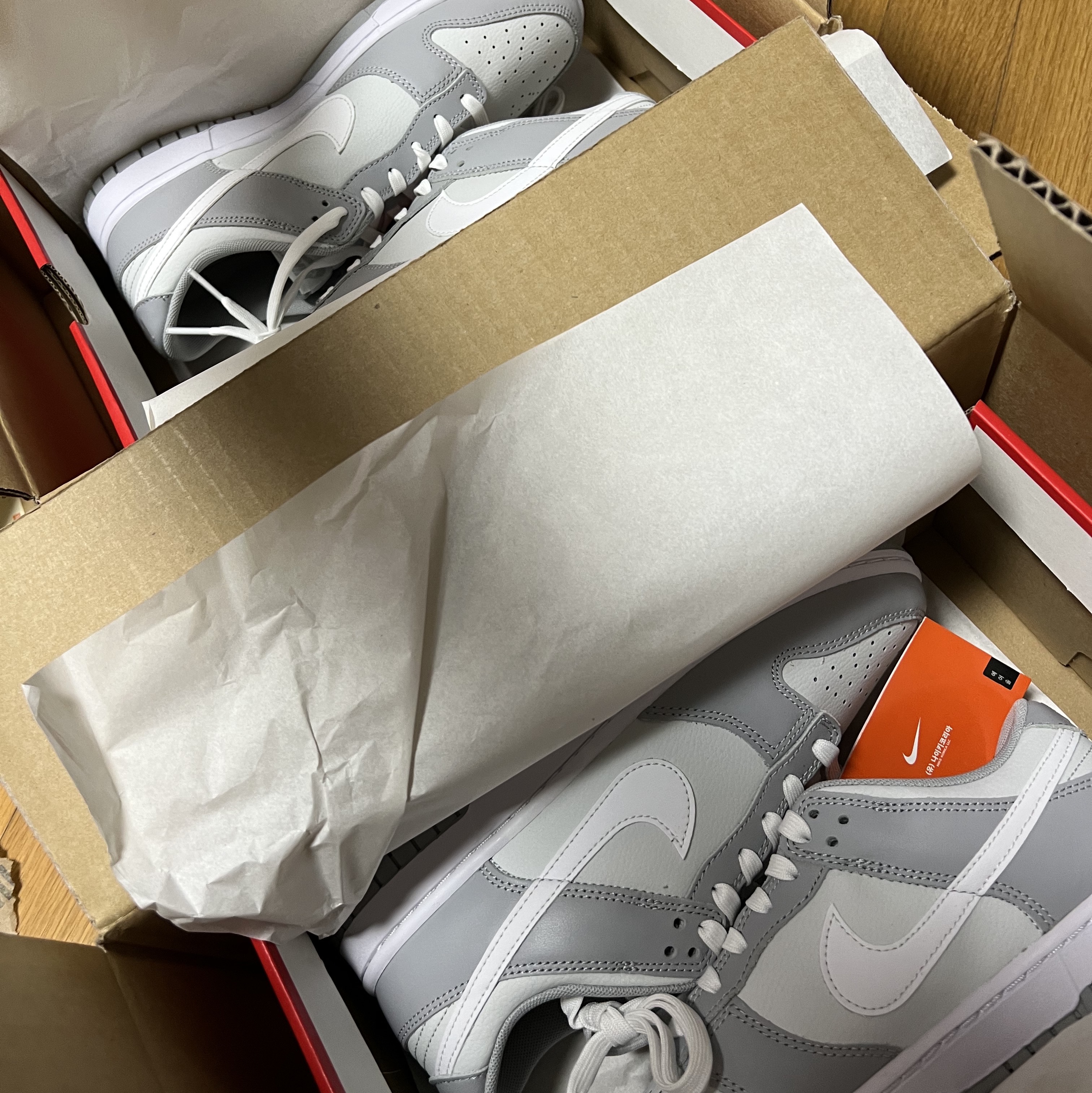 Nike Dunk Low Retro Wolf Grey 착용 스타일