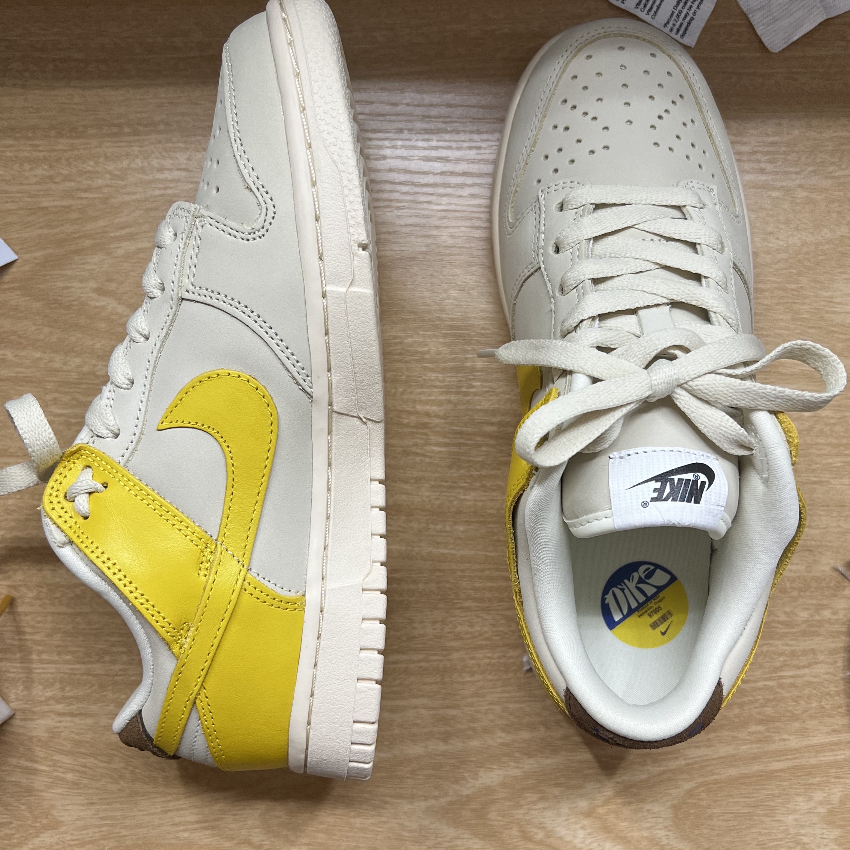 (W) Nike Dunk Low LX Banana 착용 스타일 - 1