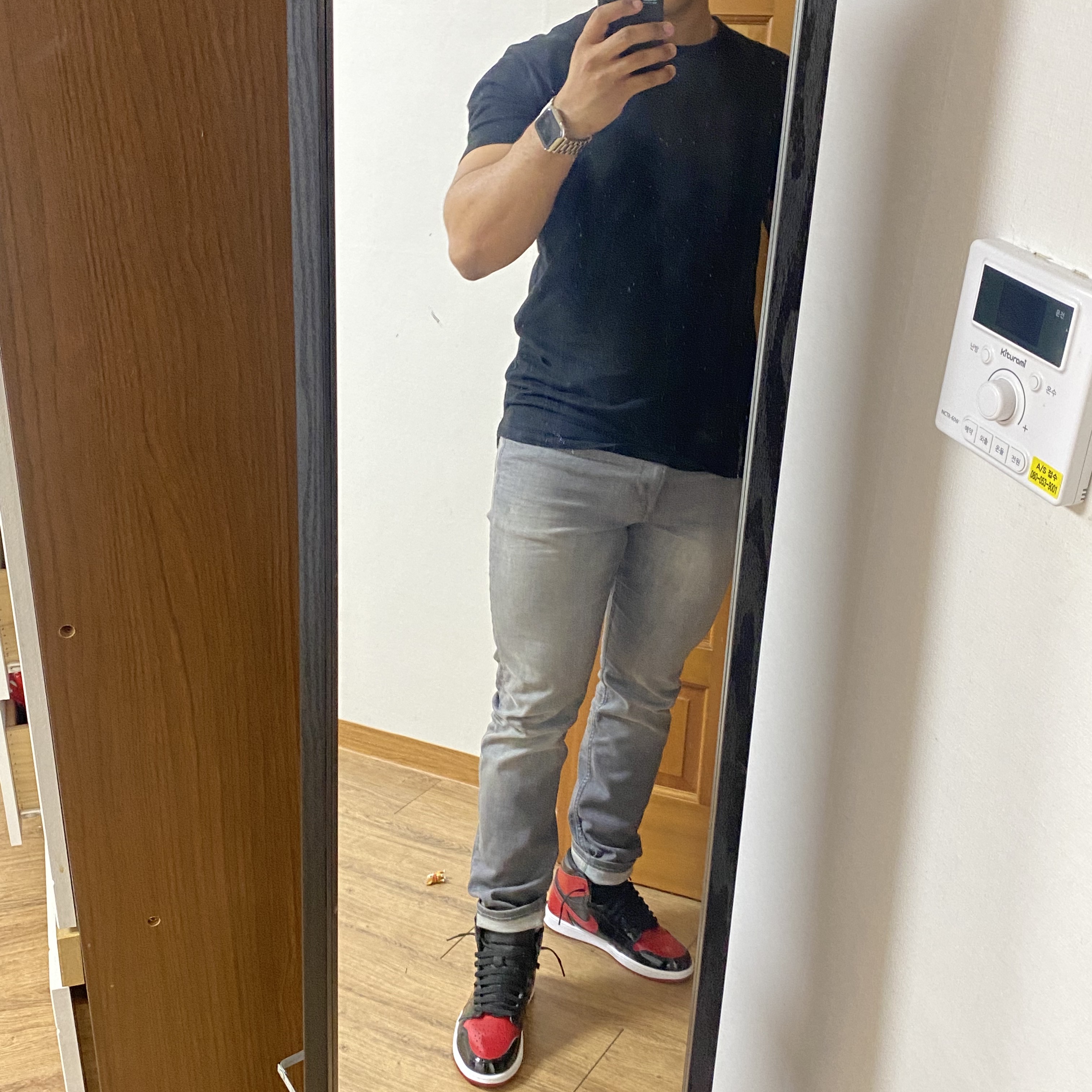 Jordan 1 Retro High OG Patent Bred 착용 스타일