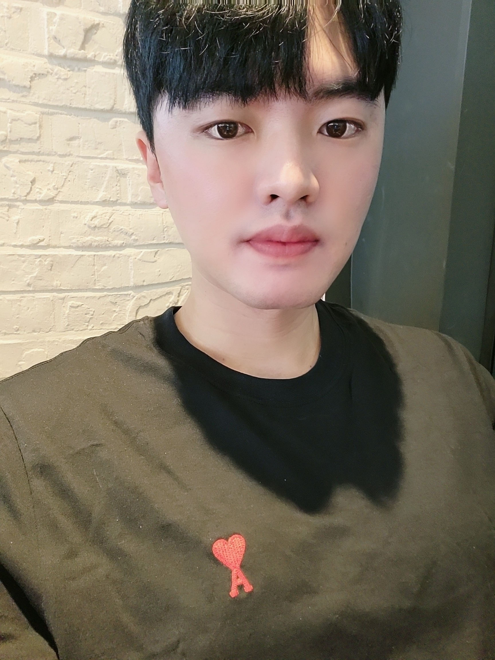AMI de Coeur T-Shirt Black 착용 스타일