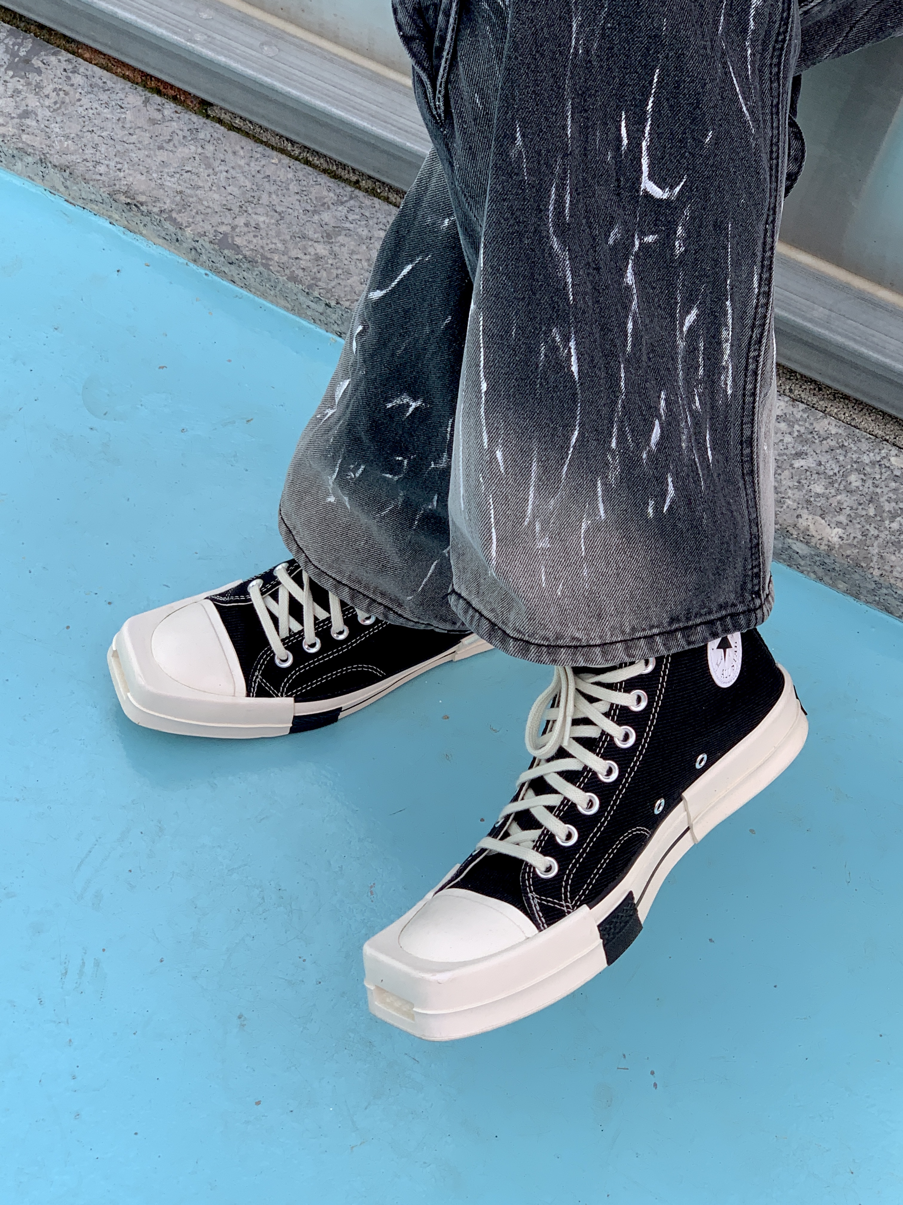 Converse x Drkshdw Turbodrk Chuck 70 Hi Black 착용 스타일 - 2