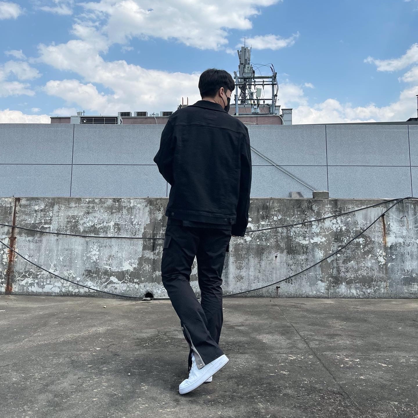 Nike Air Force 1 '07 Low White 착용 스타일 - 2