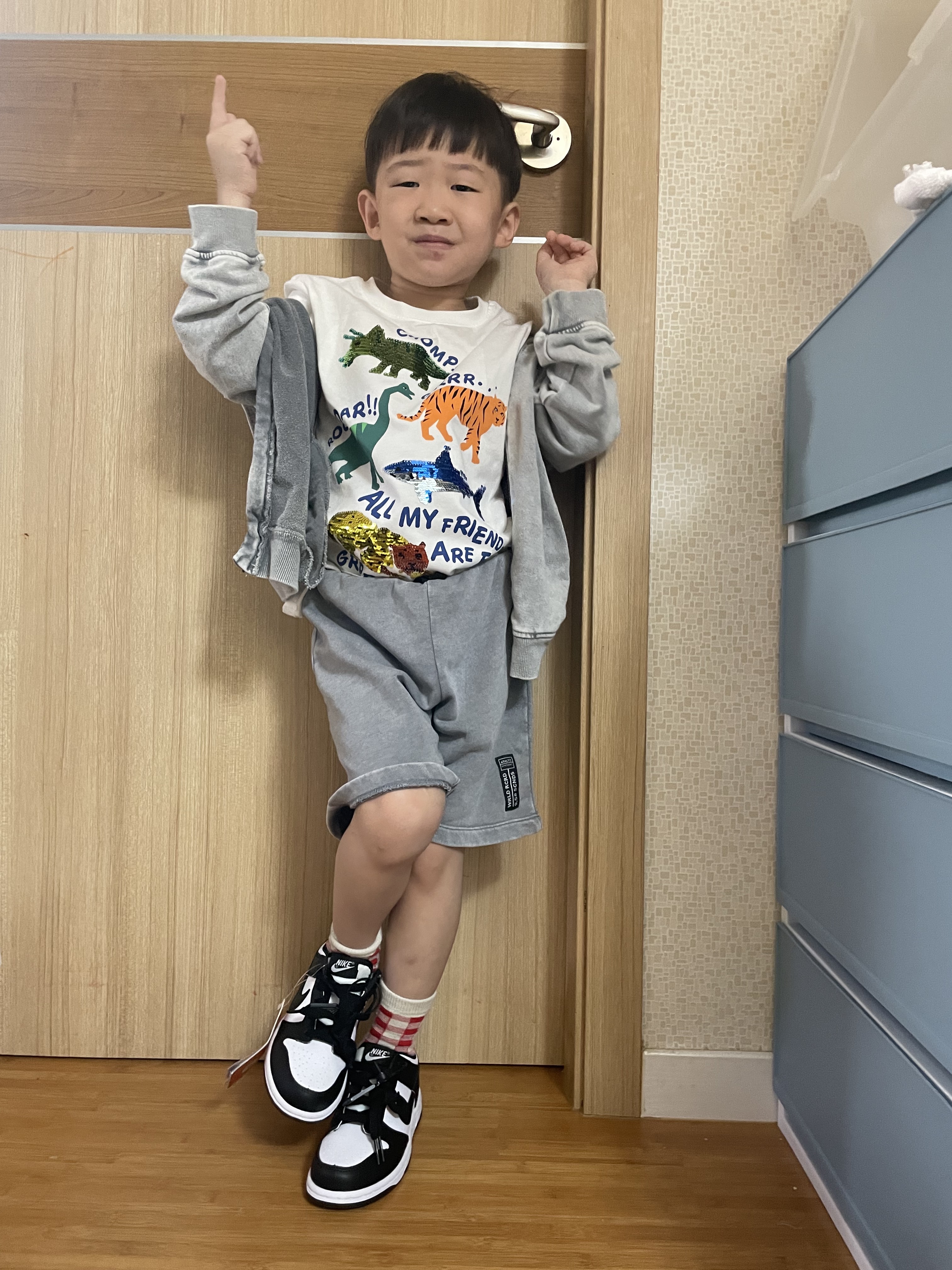 (PS) Nike Dunk Low Black 착용 스타일 - 3