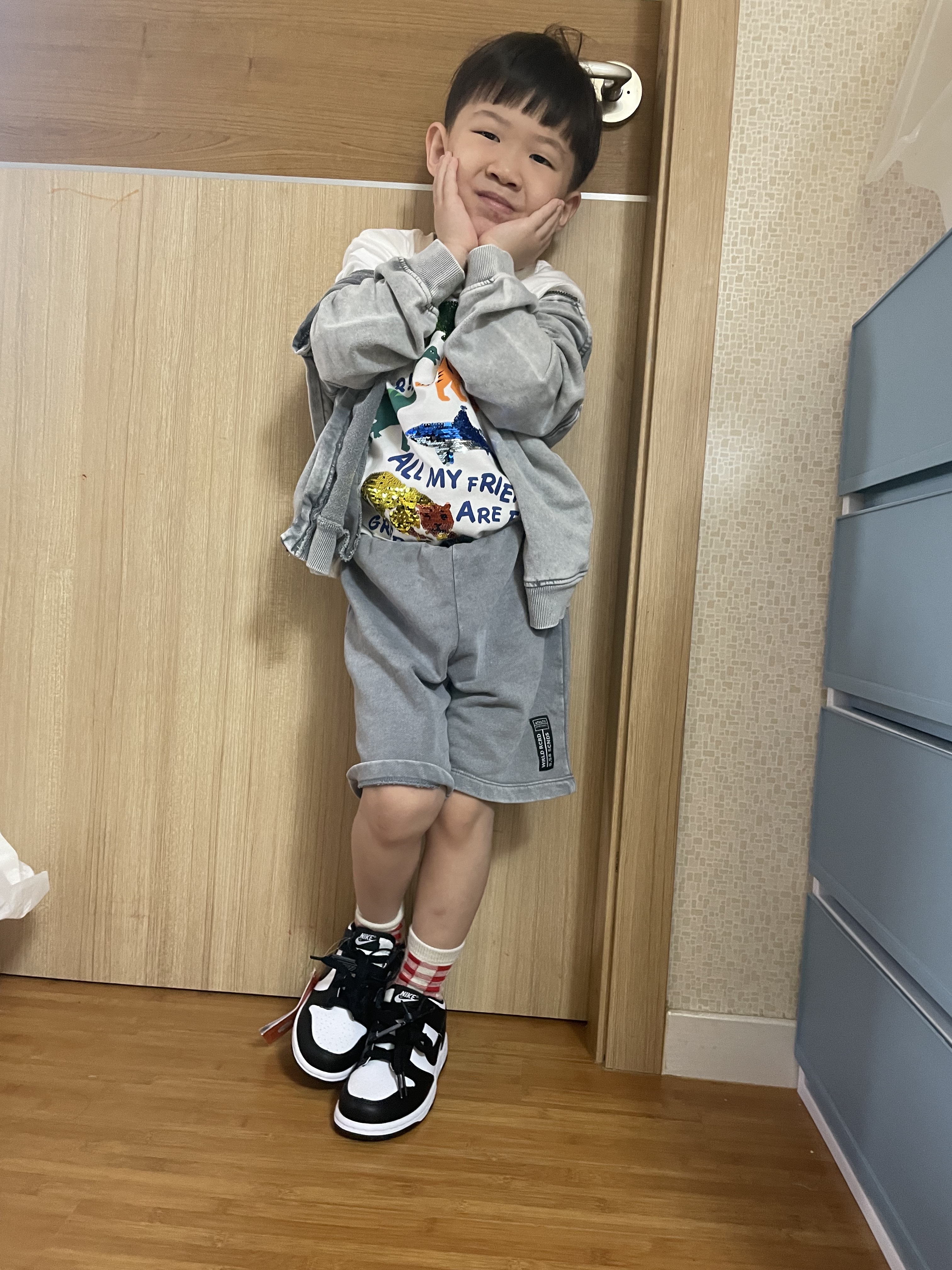 (PS) Nike Dunk Low Black 착용 스타일 - 4