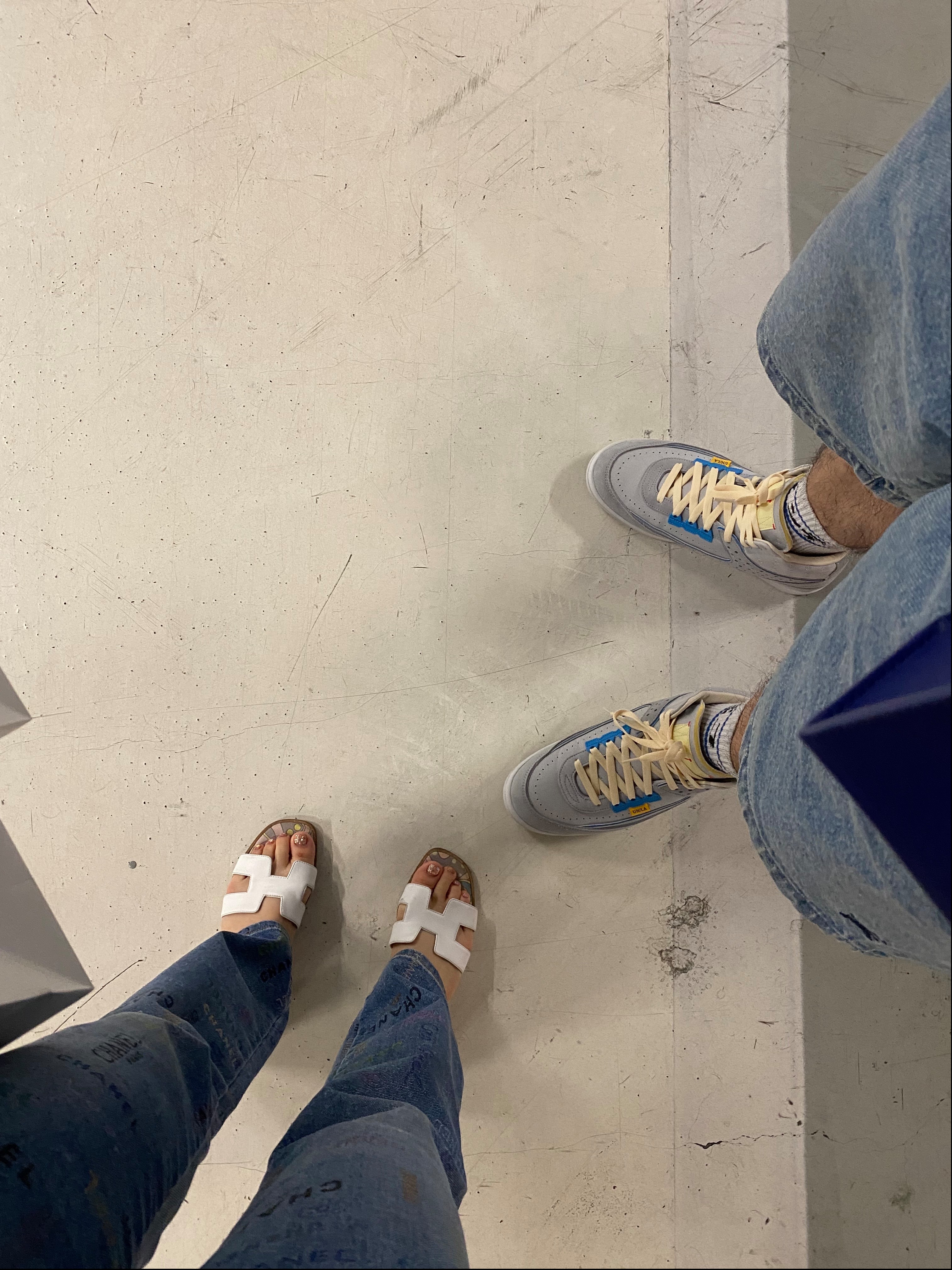 Jordan 2 x Union Retro SP Grey Fog, Supreme x Burberry Denim Shorts Washed Blue - 22SS 착용 스타일 - 3