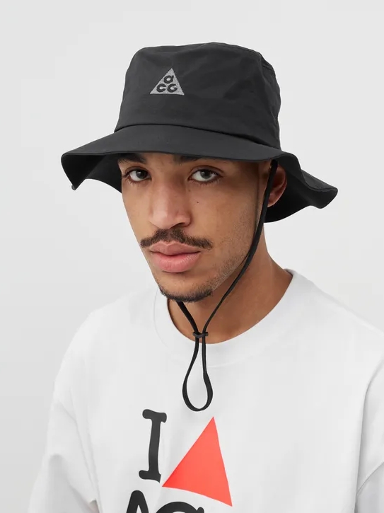 Nike NRG ACG Bucket Black, Nike NRG Heart ACG T-Shirt White - Asia 착용 스타일 - 5