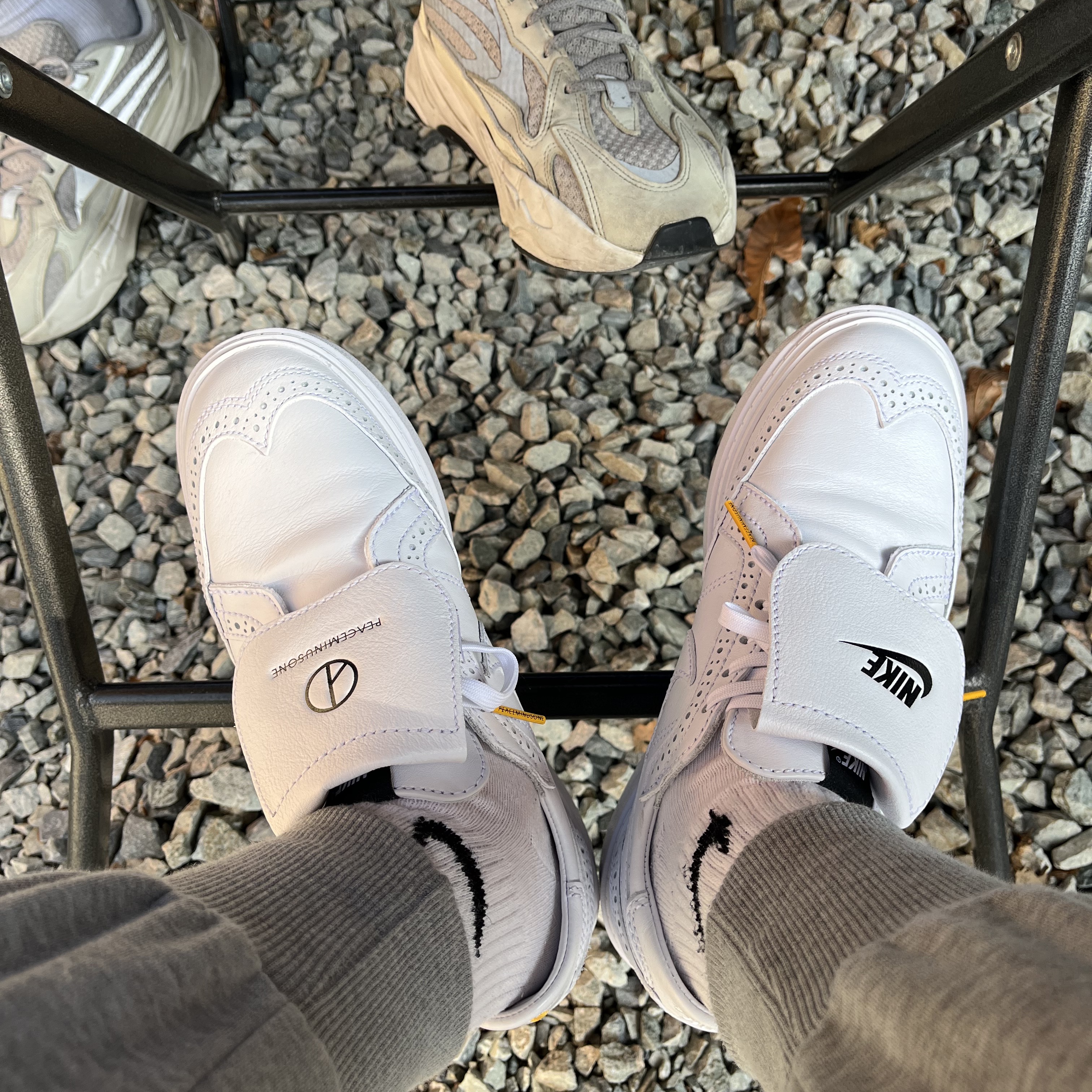 Nike x Peaceminusone Kwondo1 White 착용 스타일 - 2
