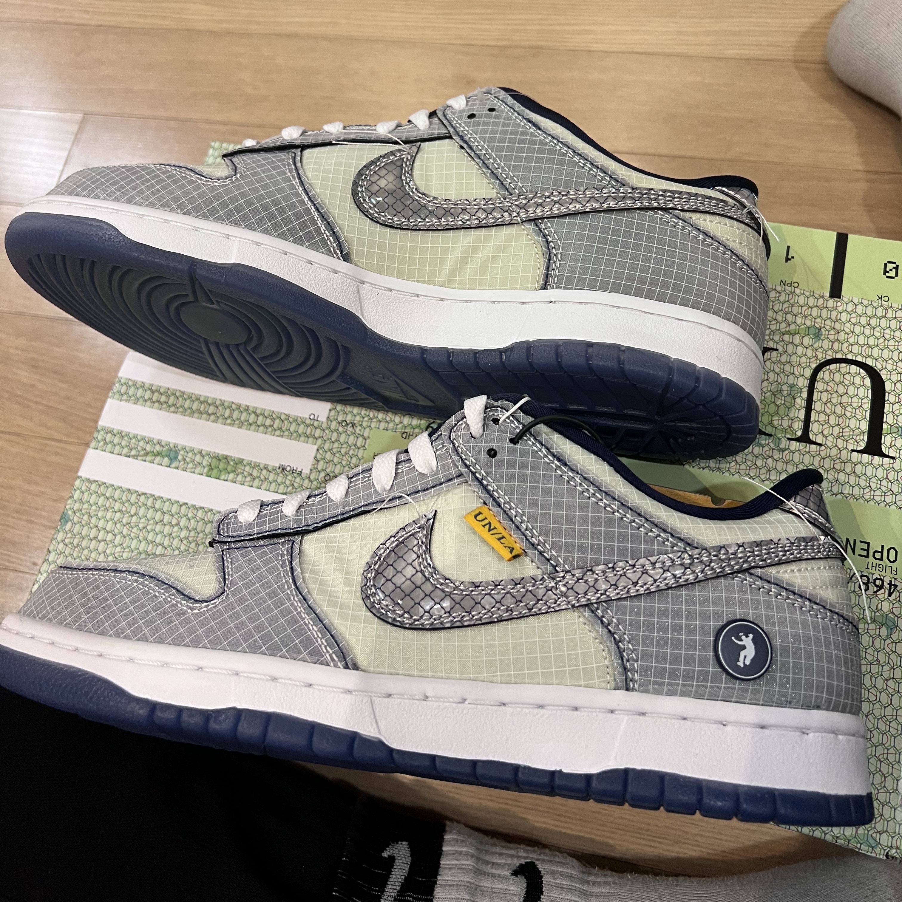 Nike x Union Dunk Low Passport Pack Pistachio 착용 스타일