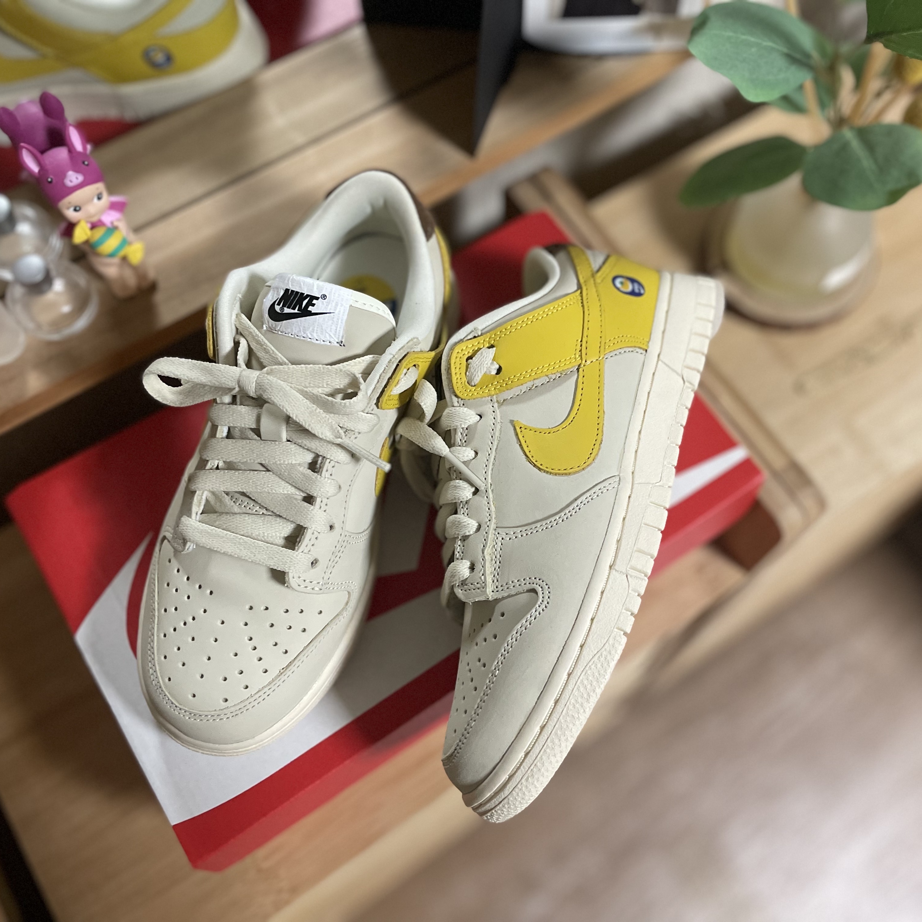 (W) Nike Dunk Low LX Banana 착용 스타일 - 1
