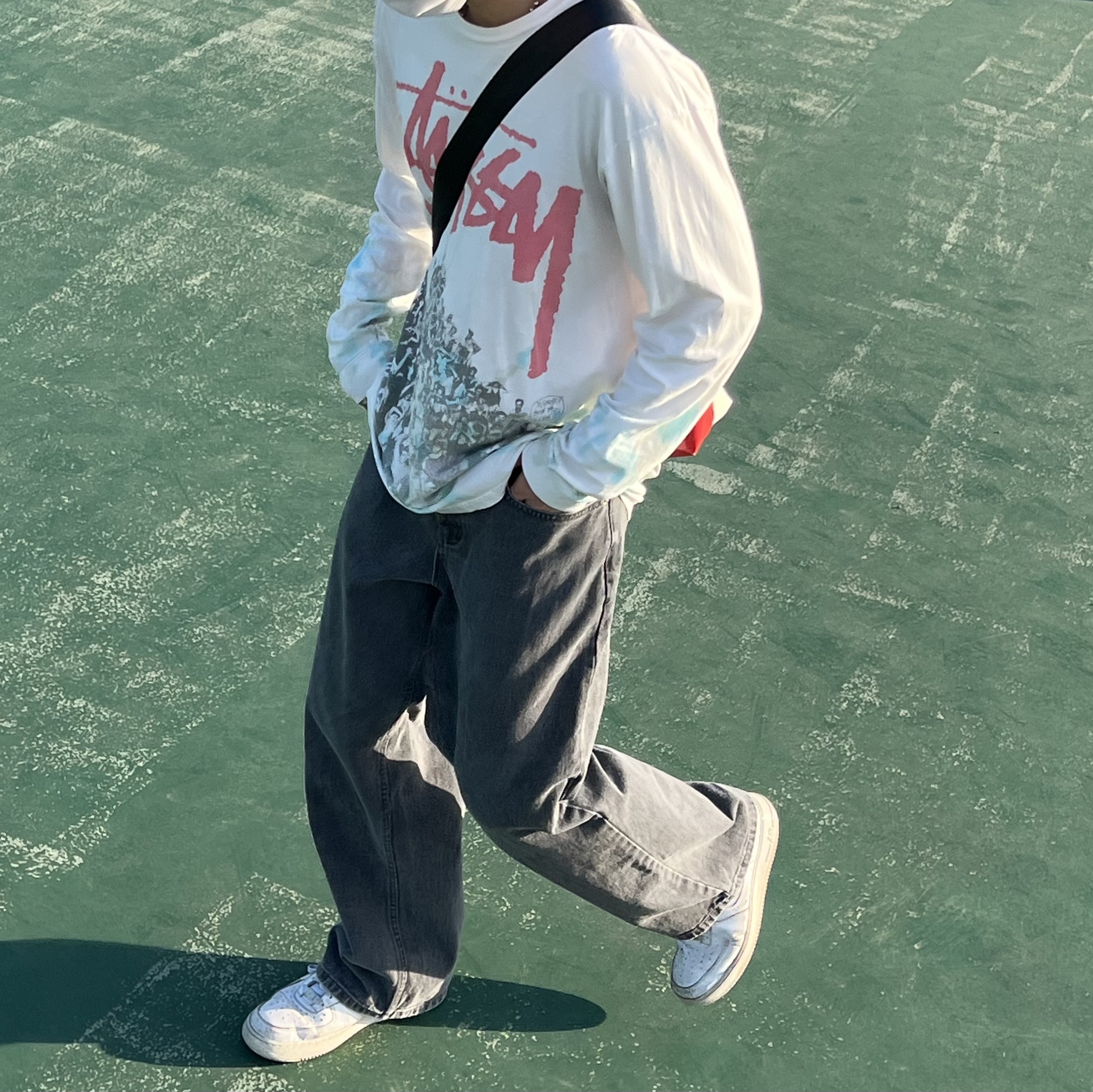 Nike Air Force 1 '07 Low White, (W) Nike Air Force 1 '07 Low White 착용 스타일 - 1