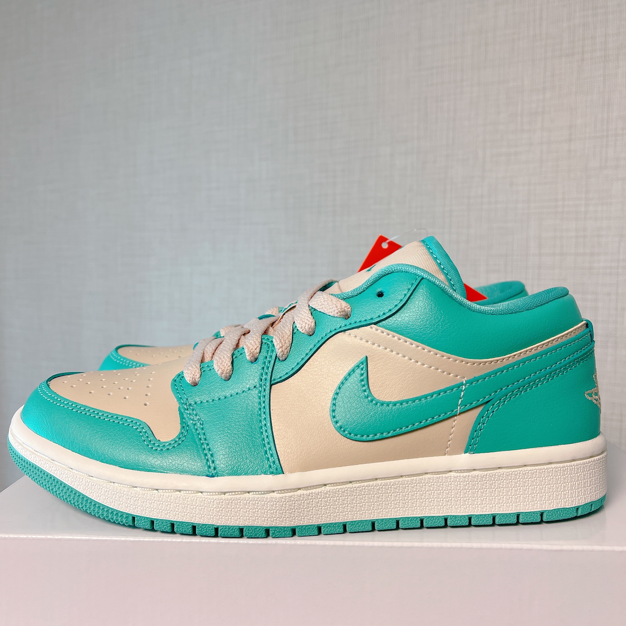 (W) Jordan 1 Low Sanddrift Washed Teal 착용 스타일 - 2