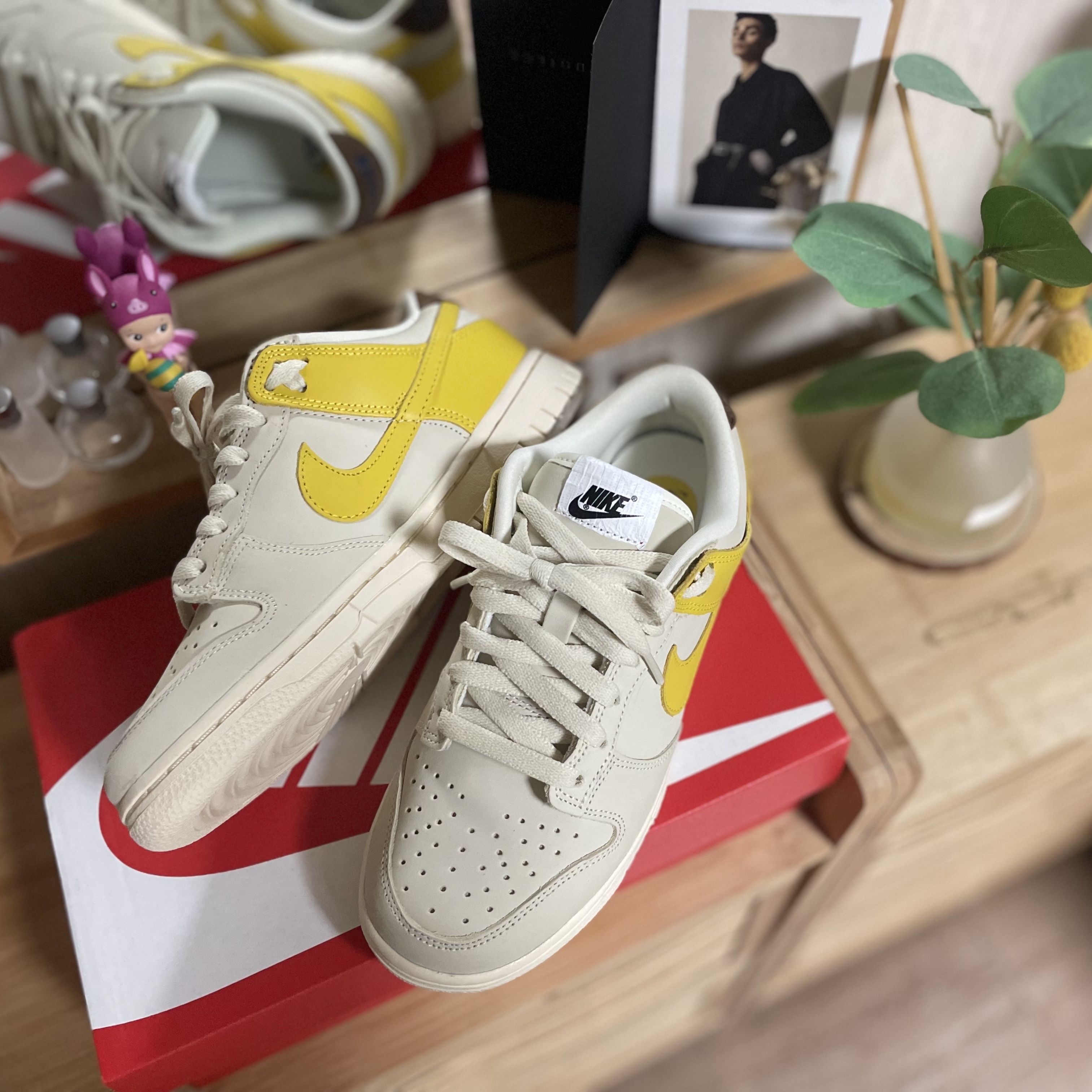 (W) Nike Dunk Low LX Banana 착용 스타일 - 2
