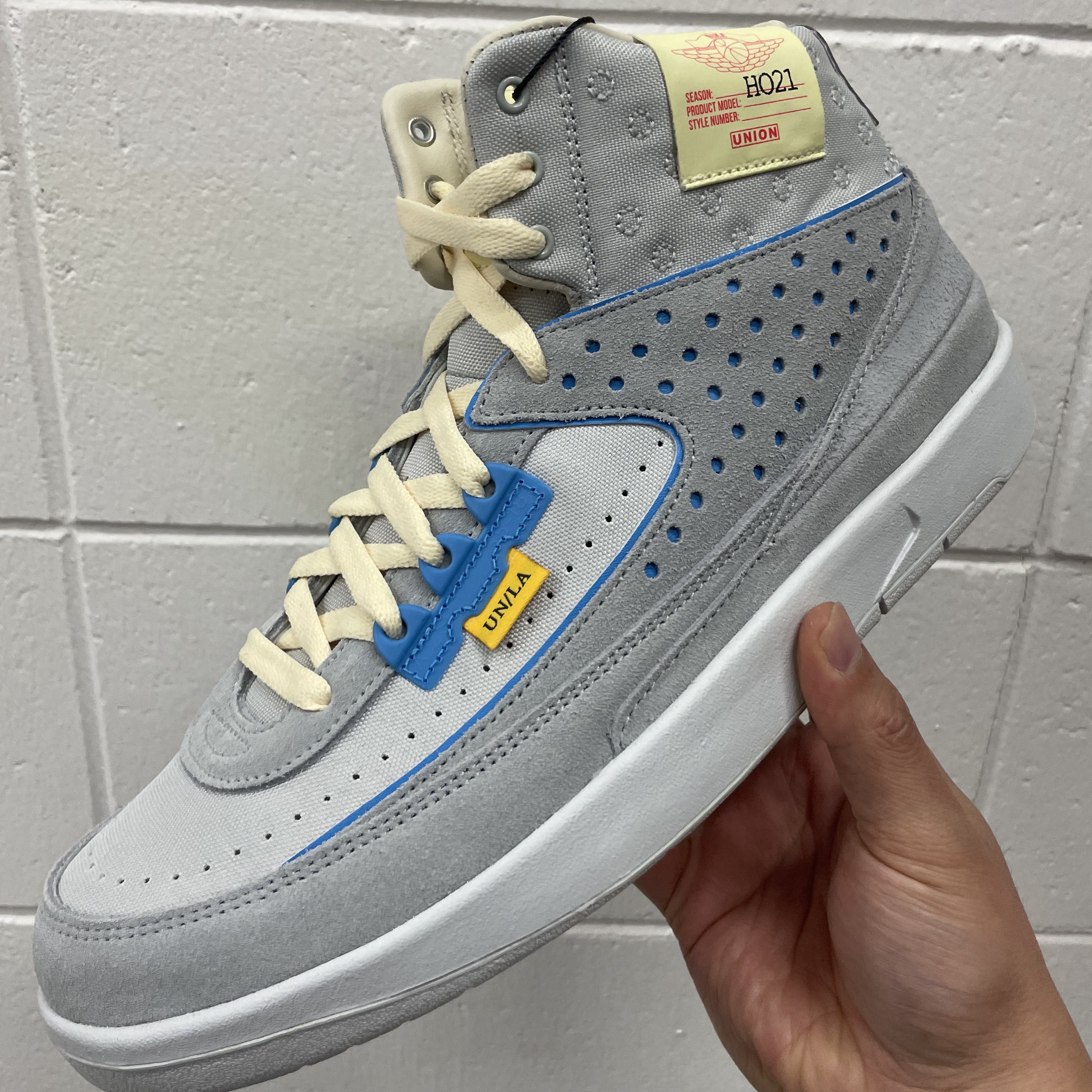 Jordan 2 x Union Retro SP Grey Fog 착용 스타일