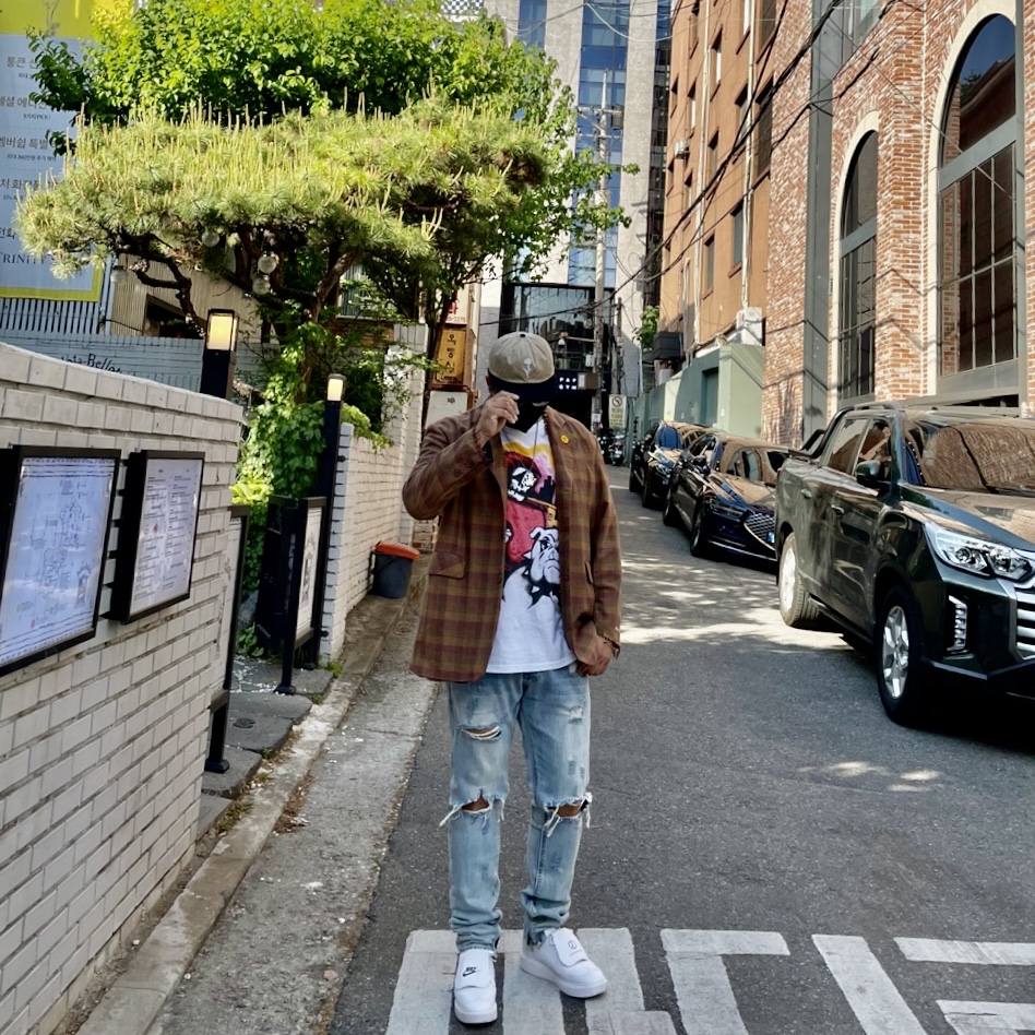 Nike x Peaceminusone Kwondo1 White 착용 스타일 - 2