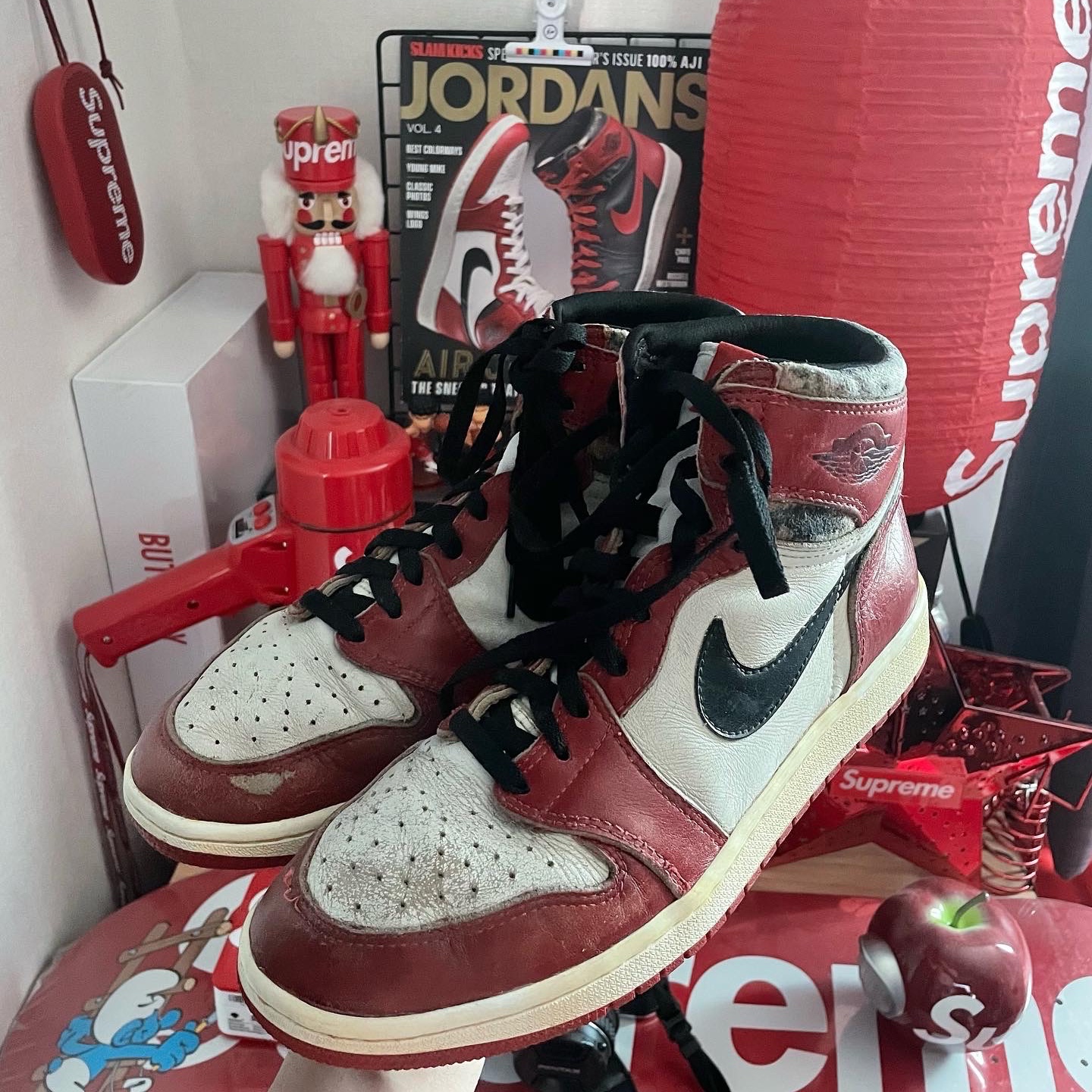 Jordan 1 OG Chicago 1985 착용 스타일