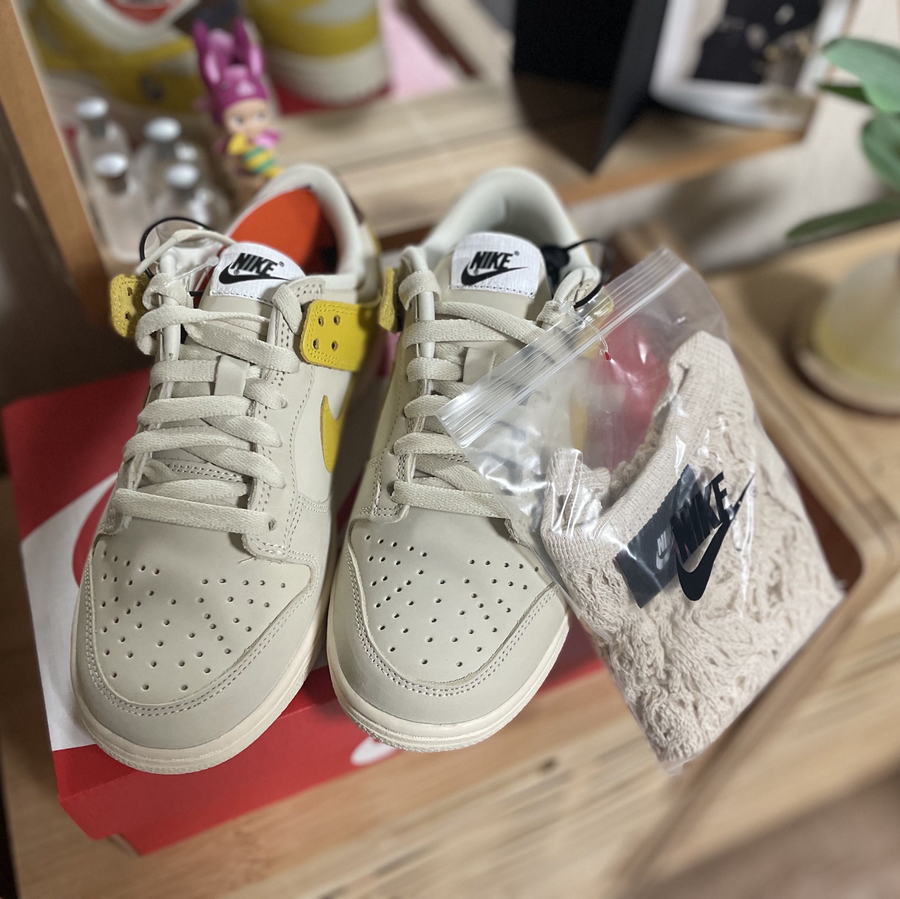 (W) Nike Dunk Low LX Banana 착용 스타일 - 4