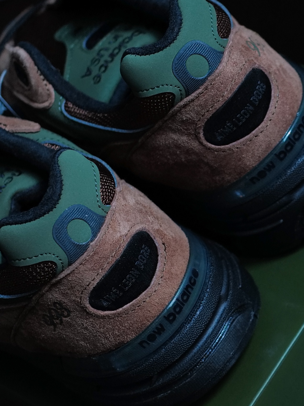 New Balance x Aime Leon Dore 993 Made in USA Brown 착용 스타일 - 5