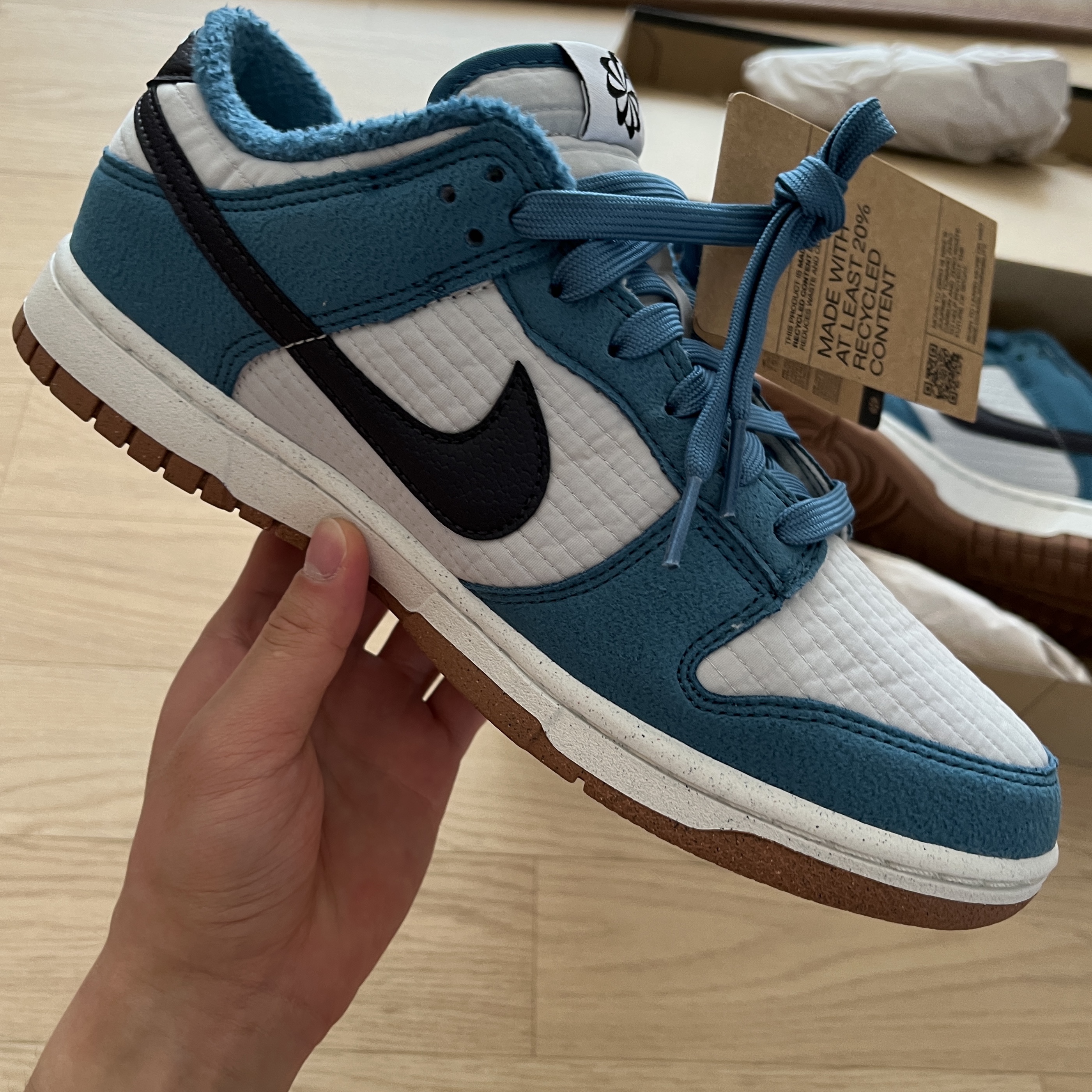 Nike Dunk Low Retro Next Nature Riftblue 착용 스타일 - 2