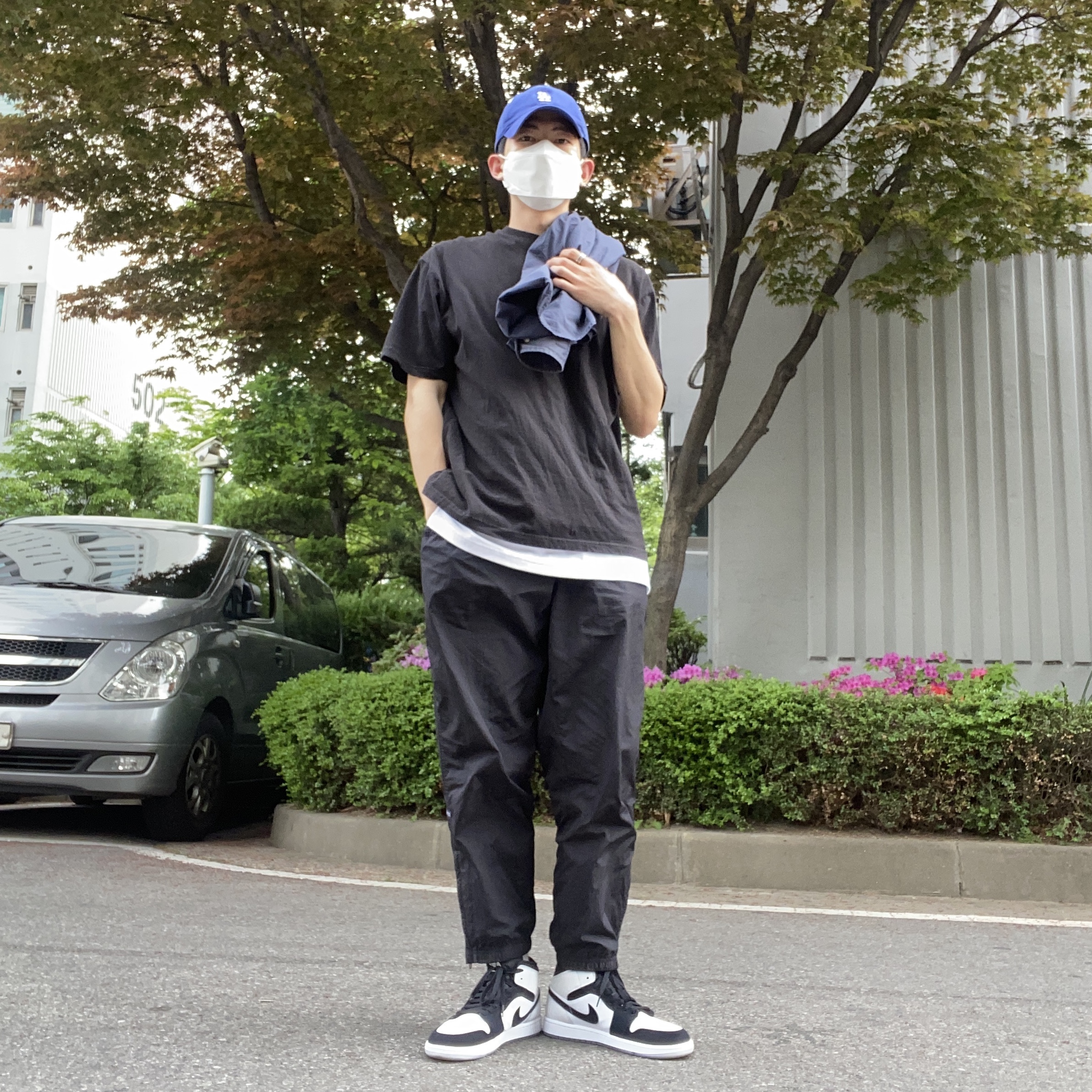 Jordan 1 Mid SE Diamond 착용 스타일