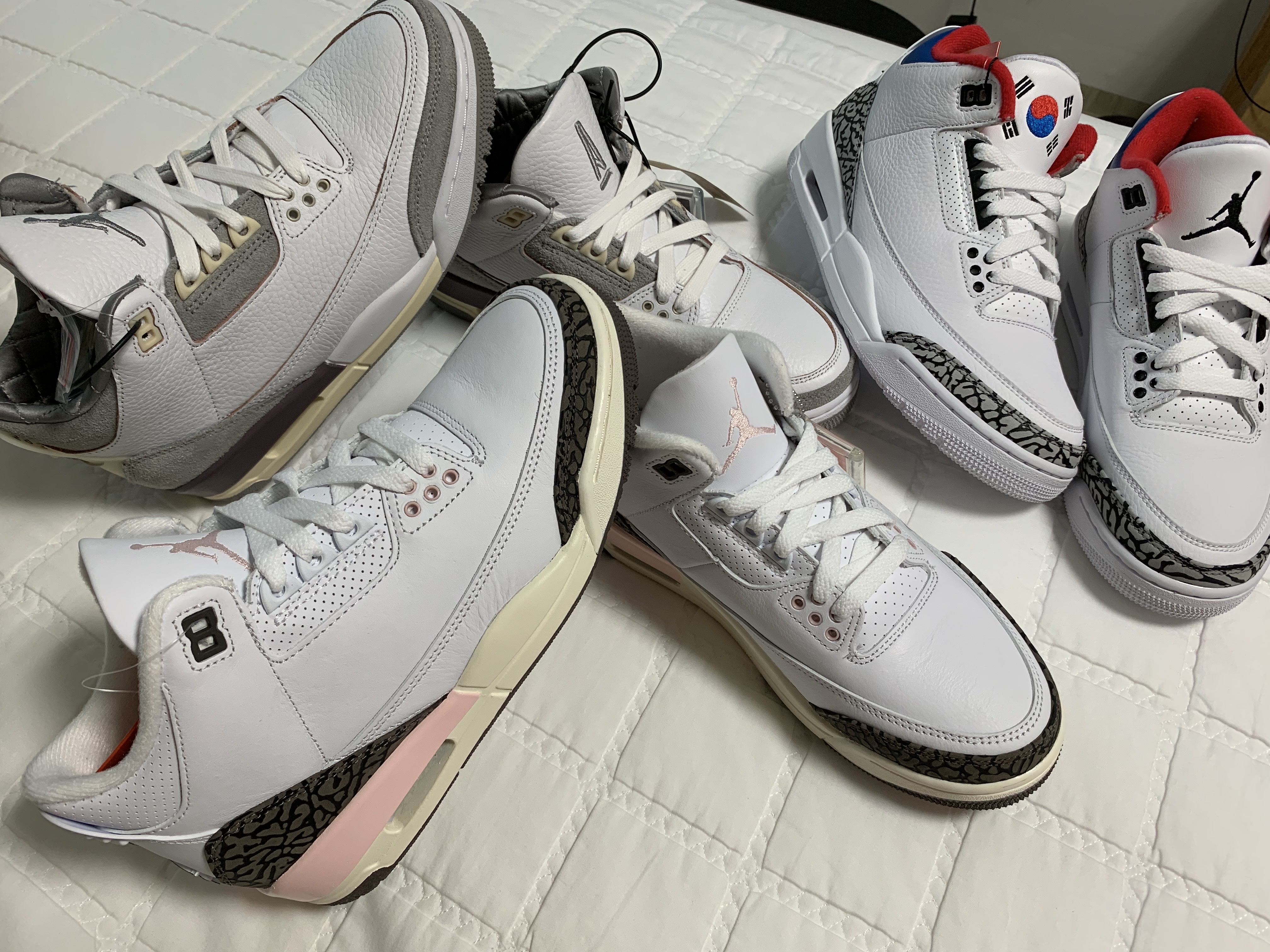 (W) Jordan 3 x A Ma Maniere Retro SP, (W) Jordan 3 Retro Dark Mocha 착용 스타일
