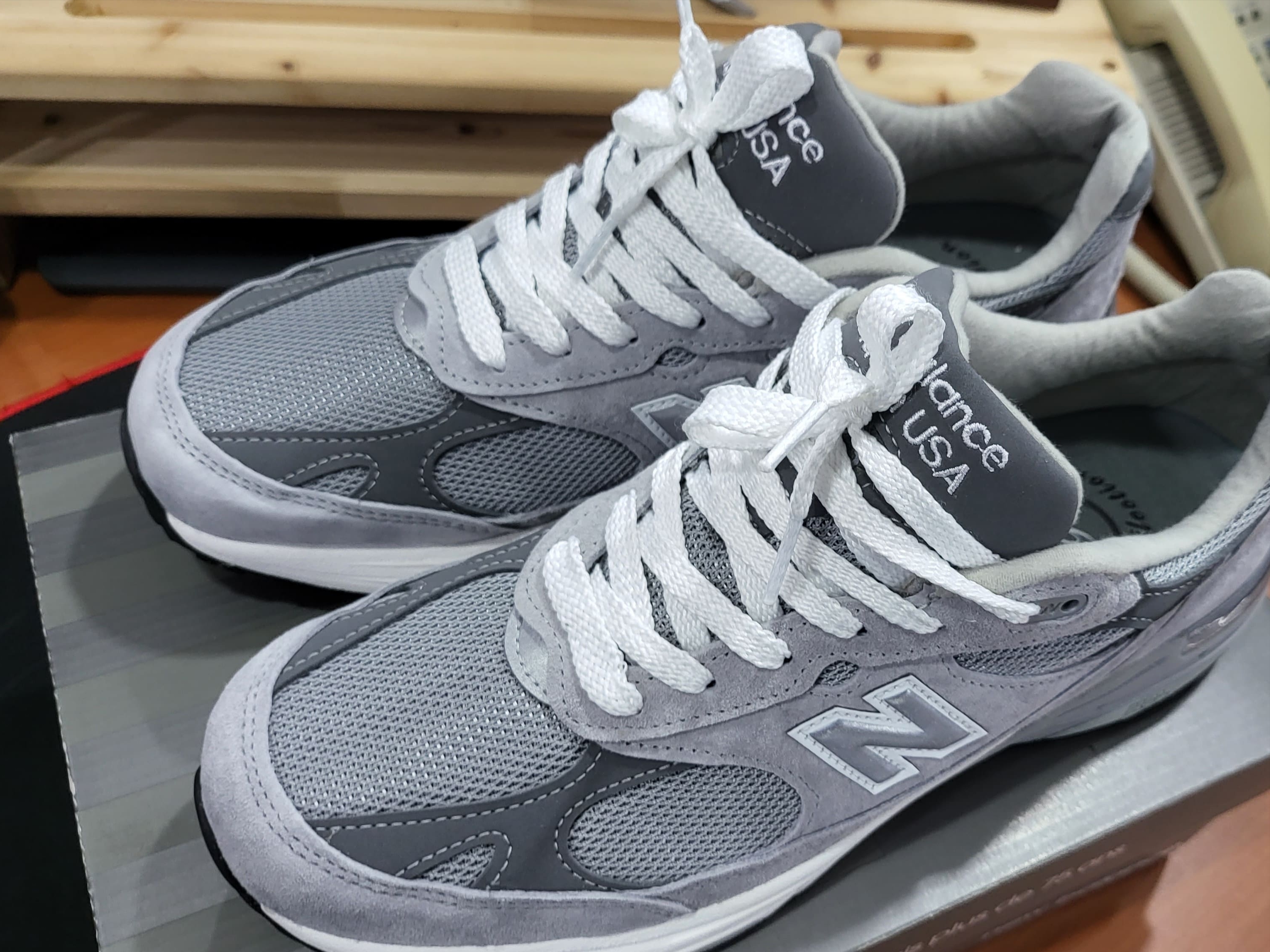New Balance 993 Made in USA Grey - D Standard 착용 스타일