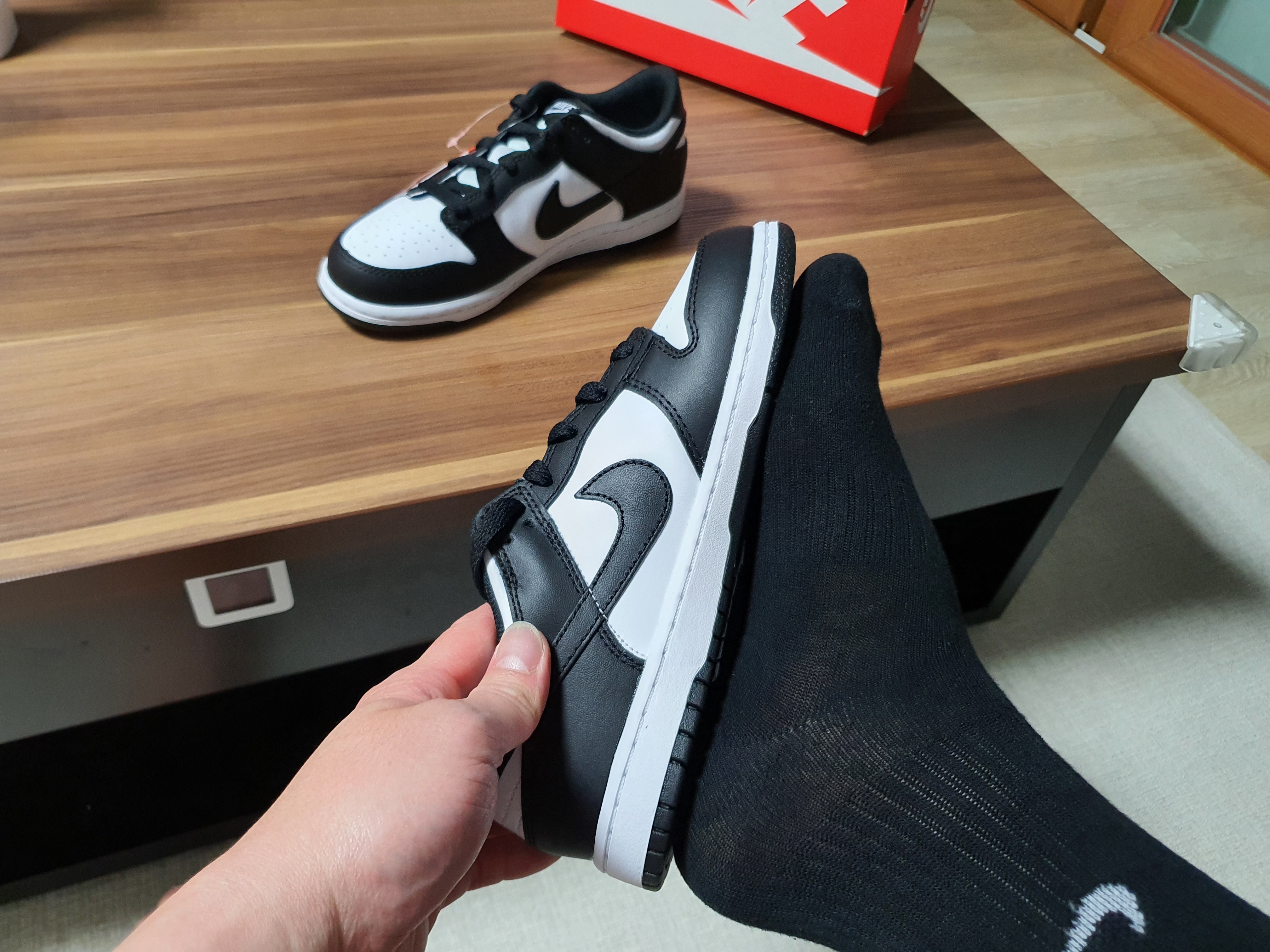 (PS) Nike Dunk Low Black 착용 스타일 - 2