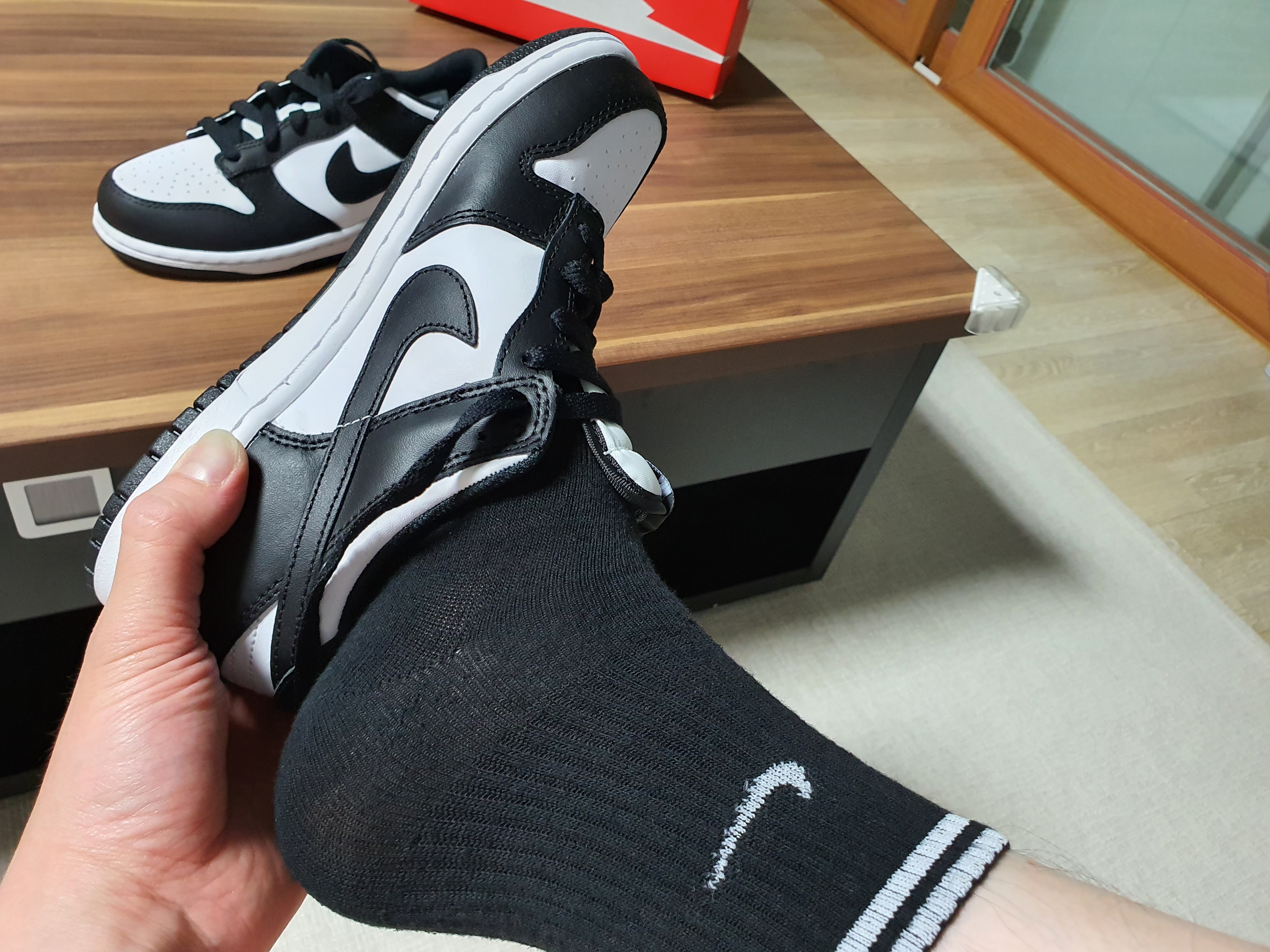 (PS) Nike Dunk Low Black 착용 스타일 - 3
