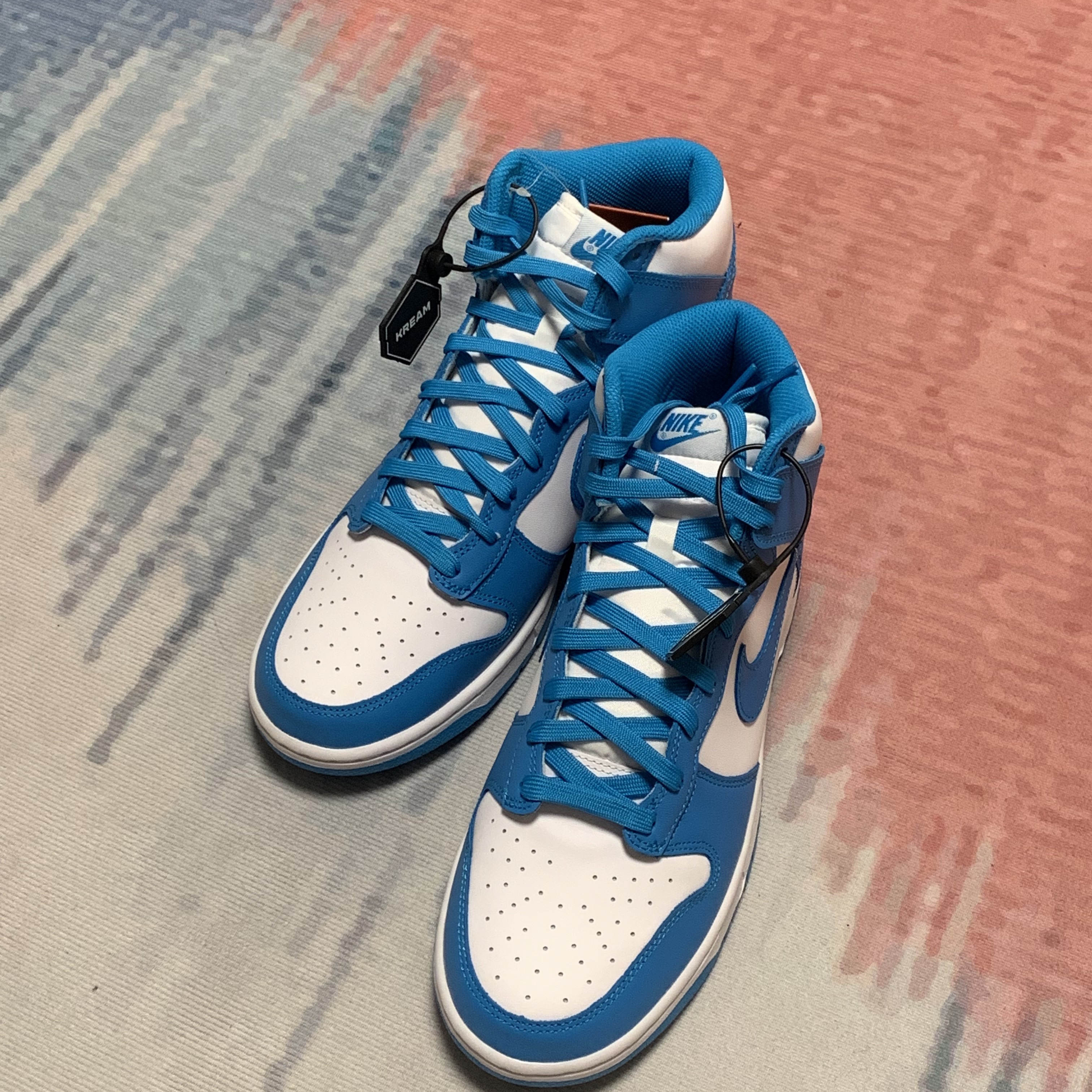 Nike Dunk High Retro Championship Blue 착용 스타일 - 3