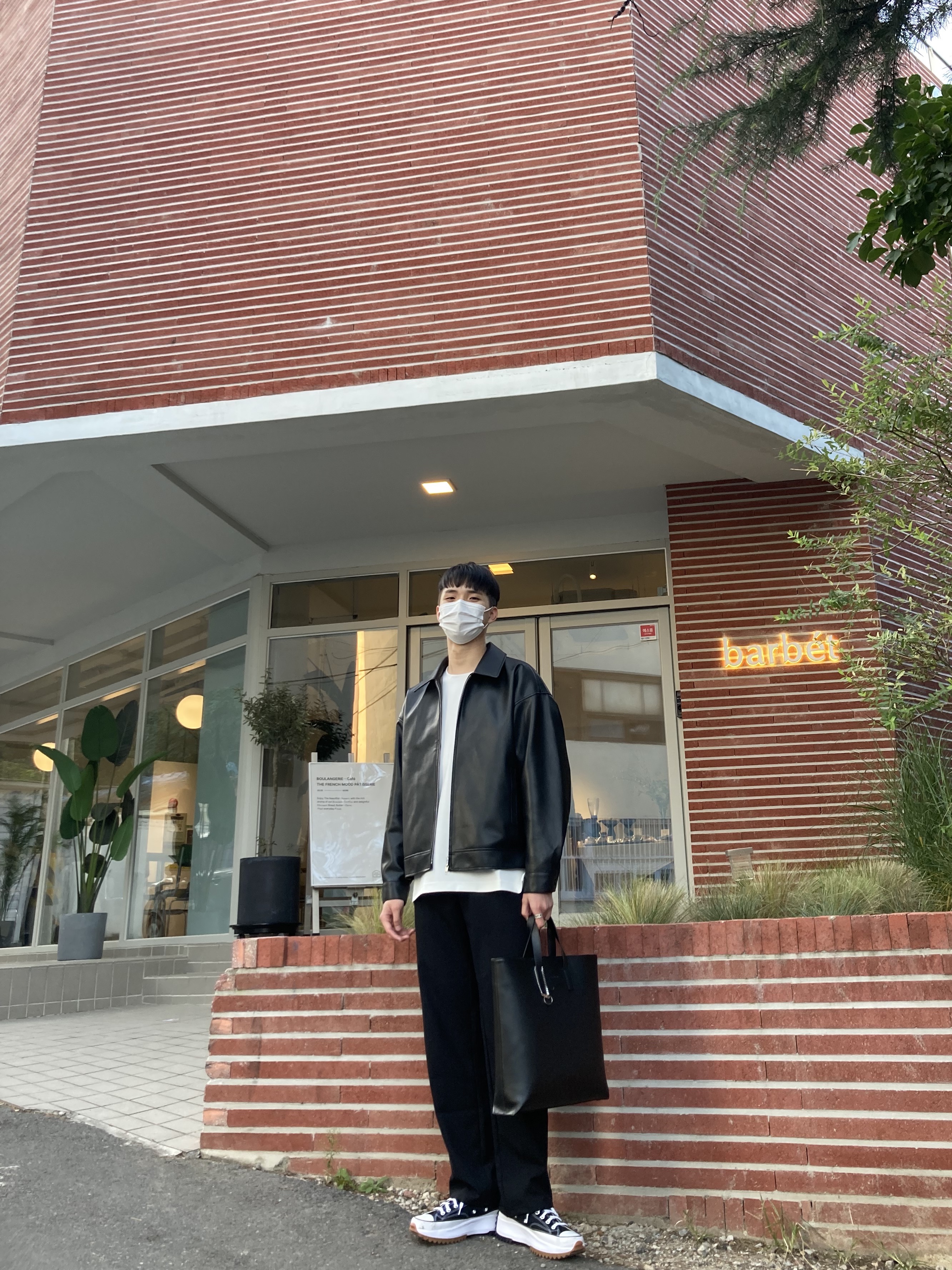 Converse Run Star Hike Low Black 착용 스타일