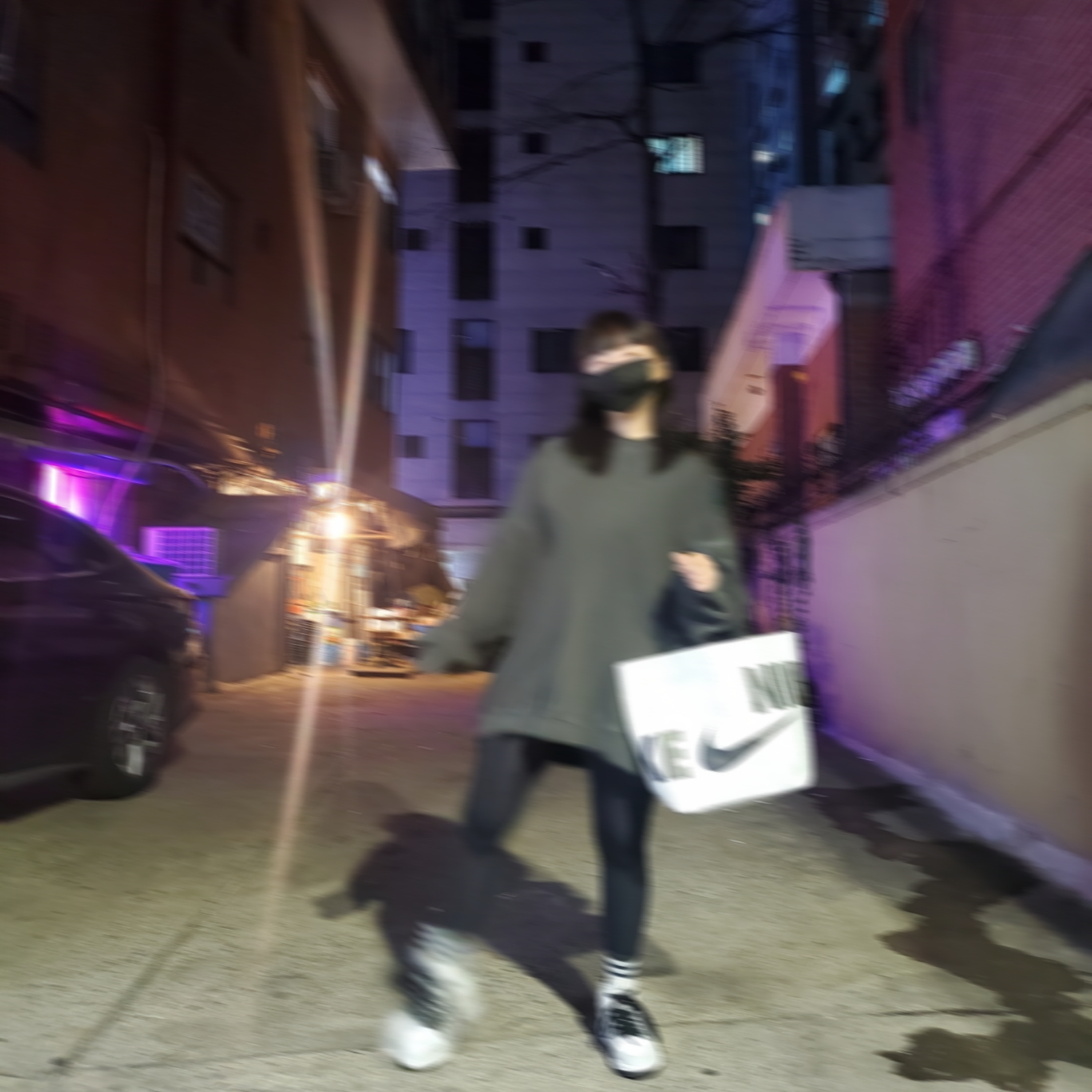 (W) Jordan 1 Mid Grey Fog 착용 스타일