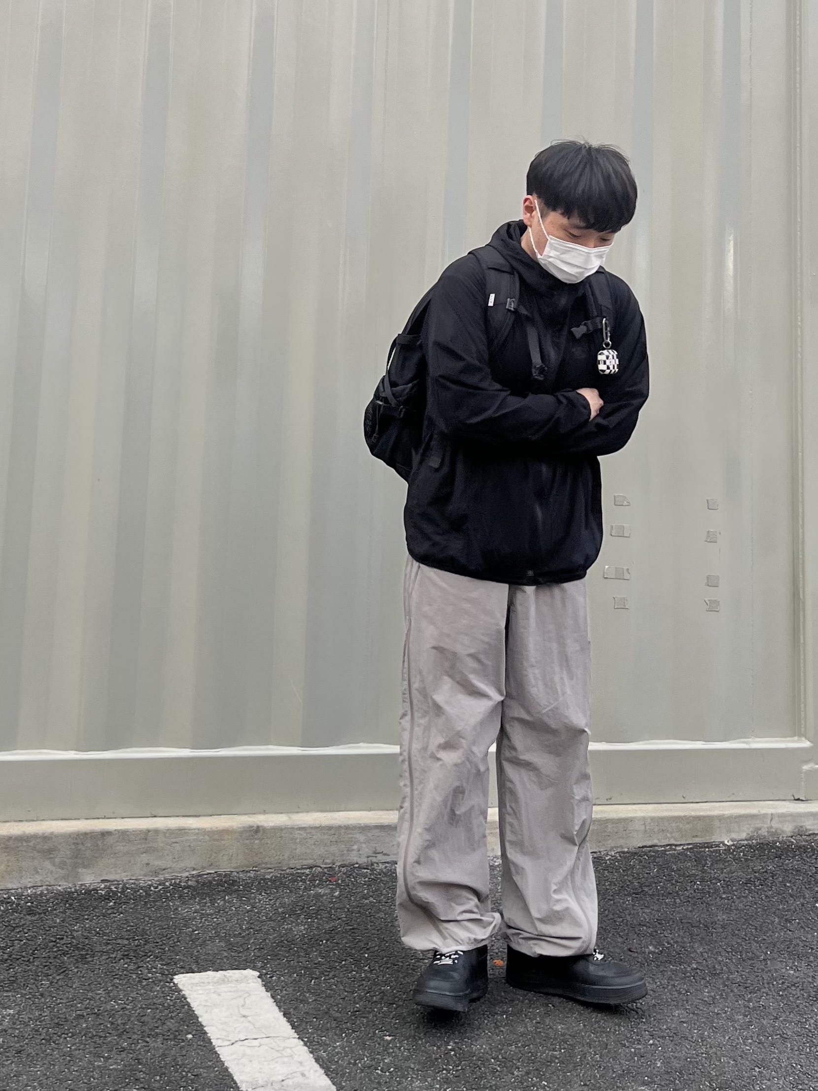 Nike x Supreme Air Force 1 Low Black 착용 스타일