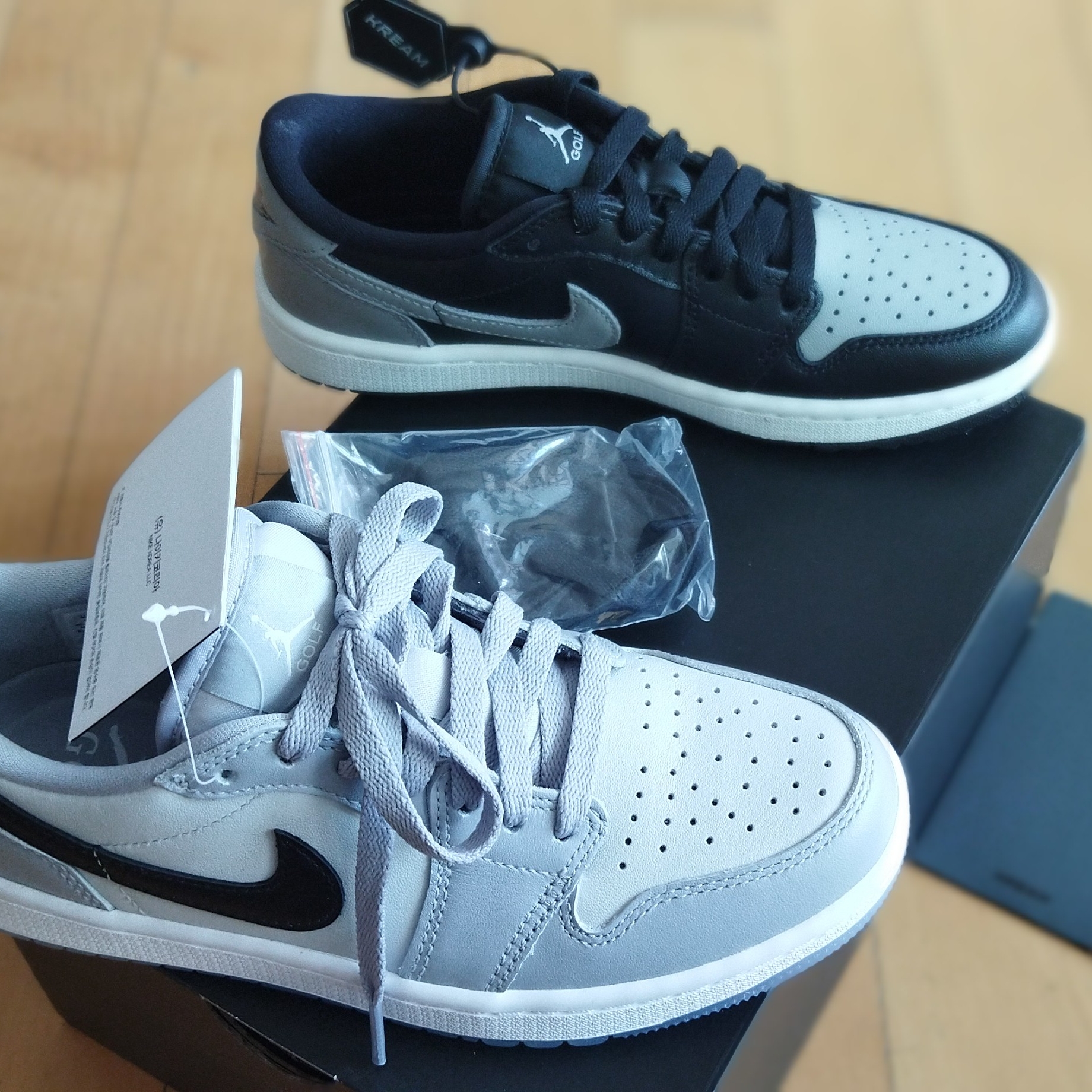 Jordan 1 Low Golf Shadow, Jordan 1 Low Golf Wolf Grey 착용 스타일 - 4