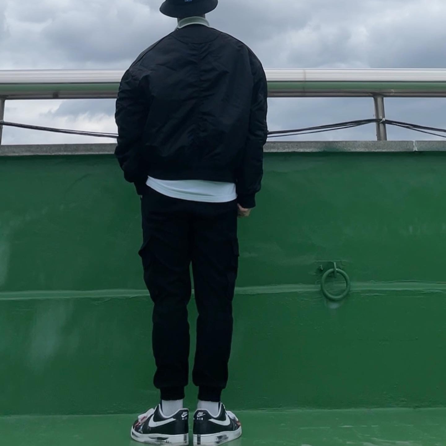 Nike x Peaceminusone Air Force 1 Low Para-Noise 착용 스타일 - 3